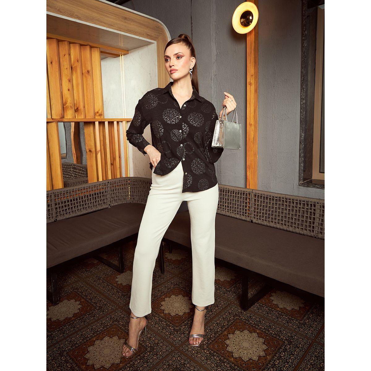 Kassually X Styli  Sparkle Foil Print Regular Fit Shirt-women-clothing-shirtsandblouses-shirts-image-1