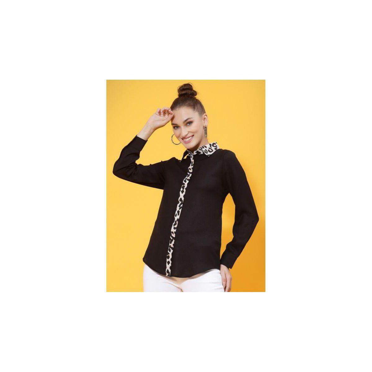 بلوزة كاجوال بطبعة حيوان كَسوالي × ستايلي-women-clothing-shirtsandblouses-shirts-image-4