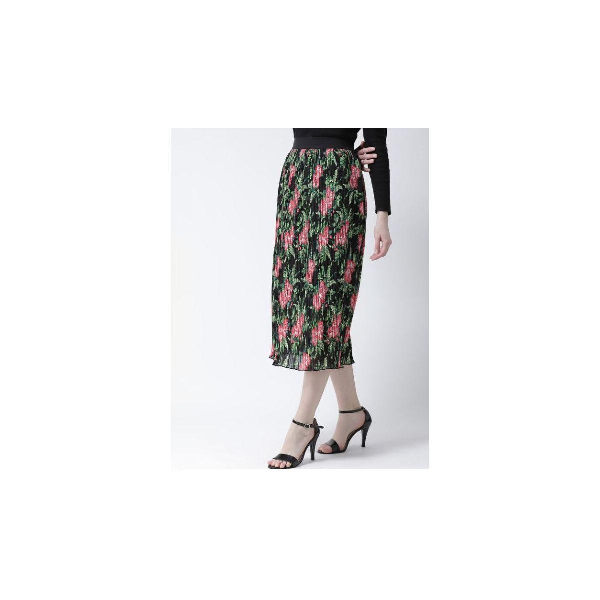 Kassually X Styli  Floral Print Pleated Midi Skirt-women-clothing-bottoms-skirts-image-2