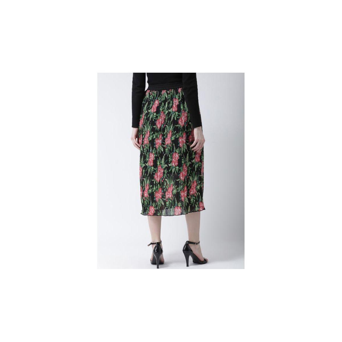 Kassually X Styli  Floral Print Pleated Midi Skirt-women-clothing-bottoms-skirts-image-3