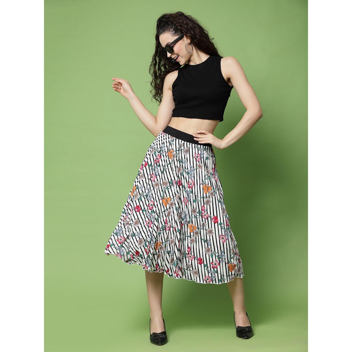 Kassually X Styli  Floral Print Pleated Midi Skirt-women-clothing-bottoms-skirts-image-1