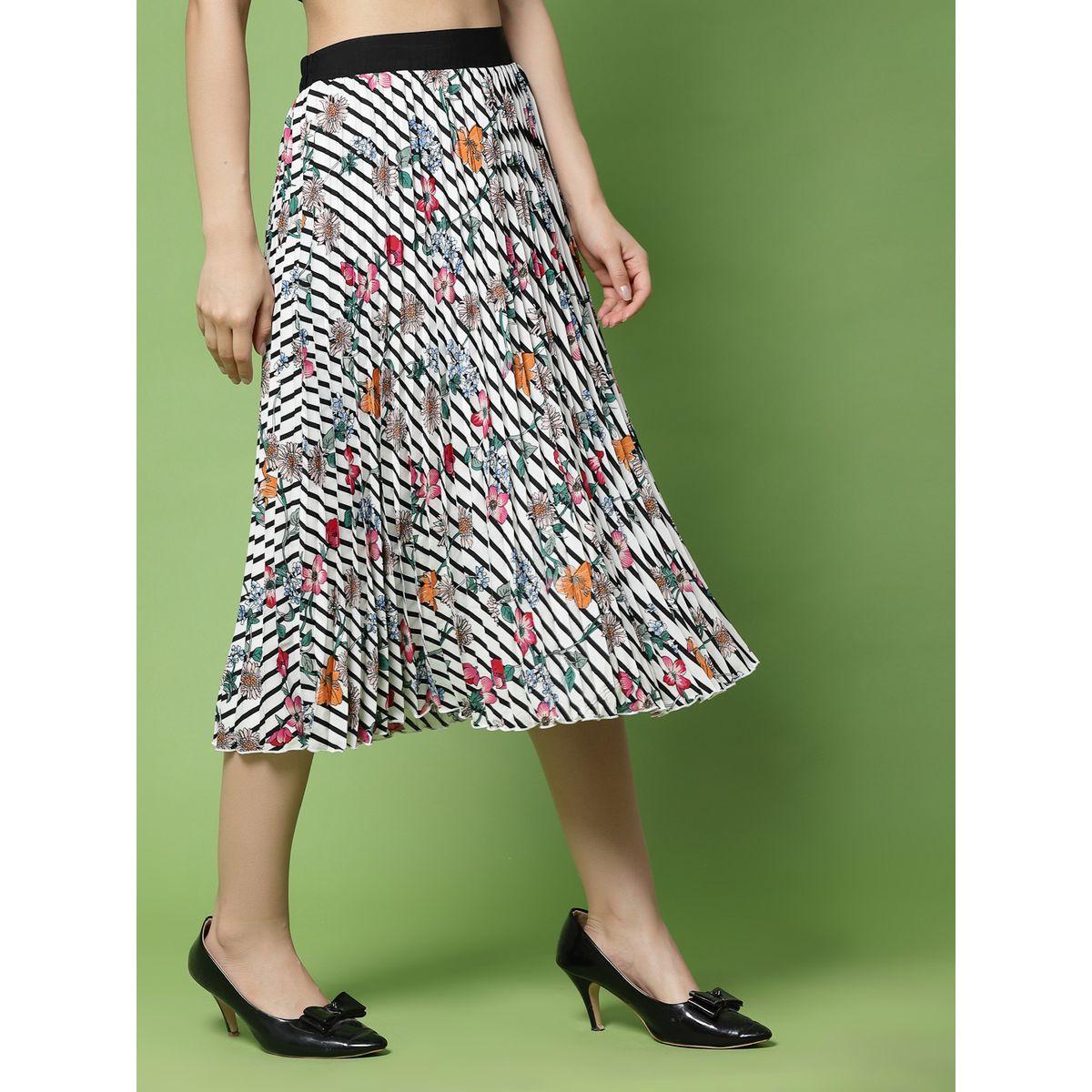 Kassually X Styli  Floral Print Pleated Midi Skirt-women-clothing-bottoms-skirts-image-2
