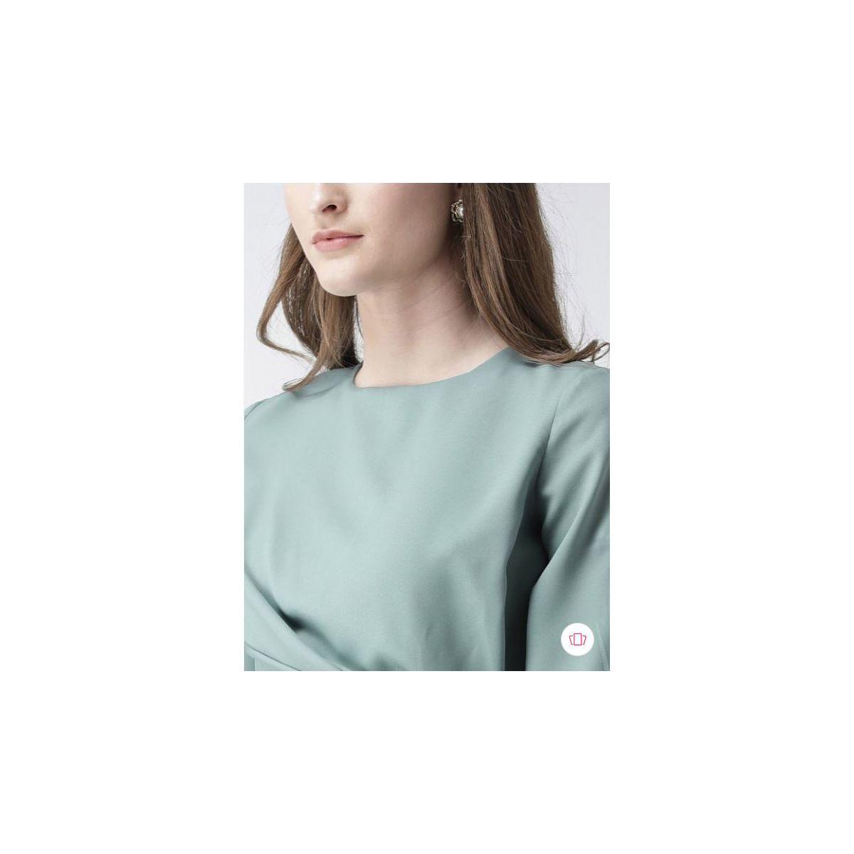 Kassually X Styli  Solid Regular Fit Wrap Front Top-women-clothing-shirtsandblouses-blouses-image-4