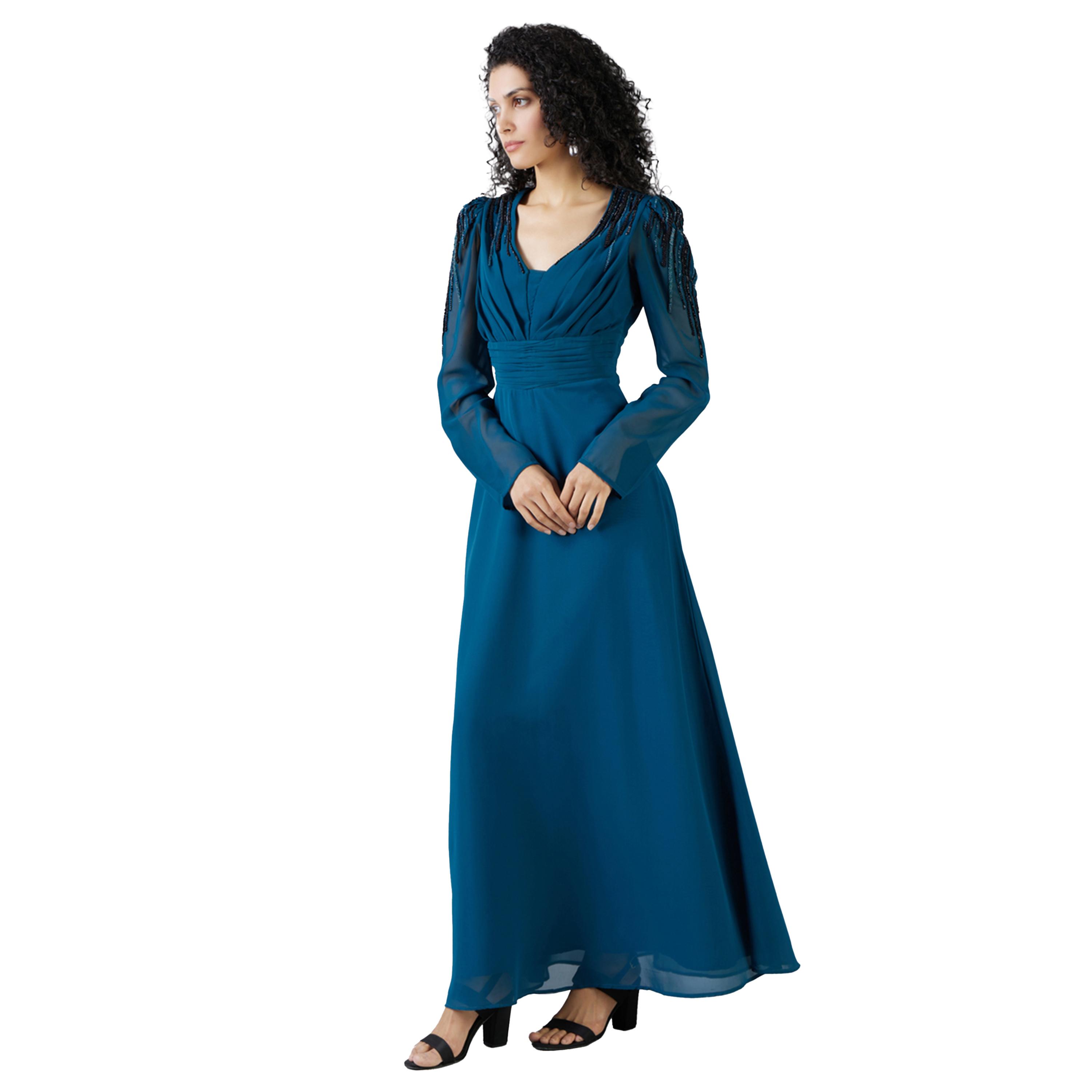ميش × ستايلي - فستان ماكسي بأكمام طويلة-women-clothing-dresses-image-4