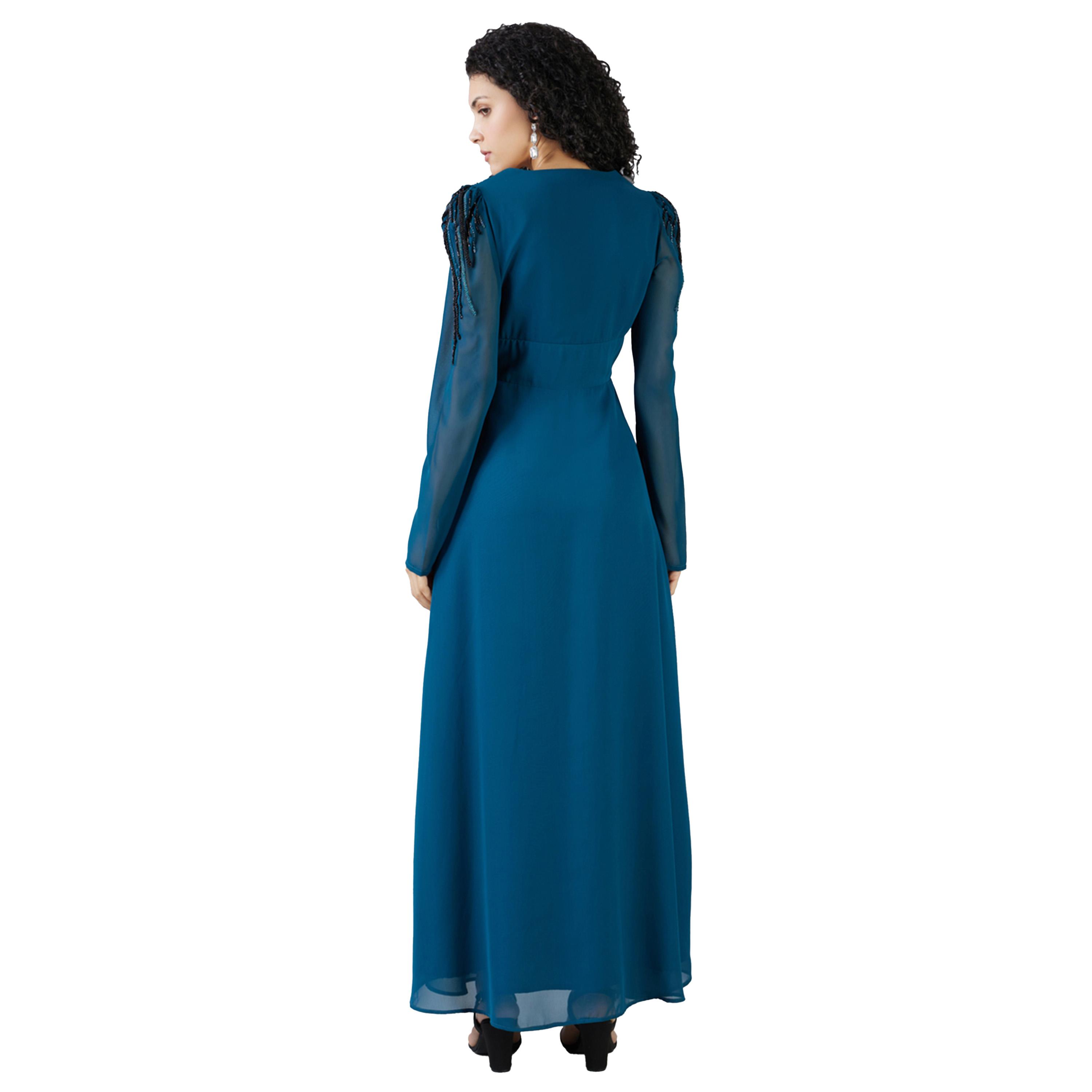 ميش × ستايلي - فستان ماكسي بأكمام طويلة-women-clothing-dresses-image-5