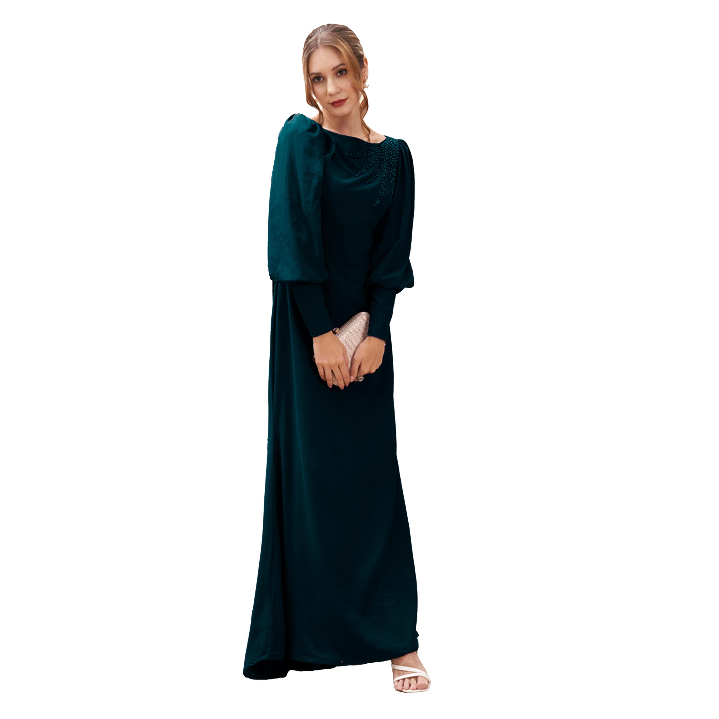 ميش × ستايلي - فستان ماكسي بأكمام منفوخة-women-clothing-dresses-image-1