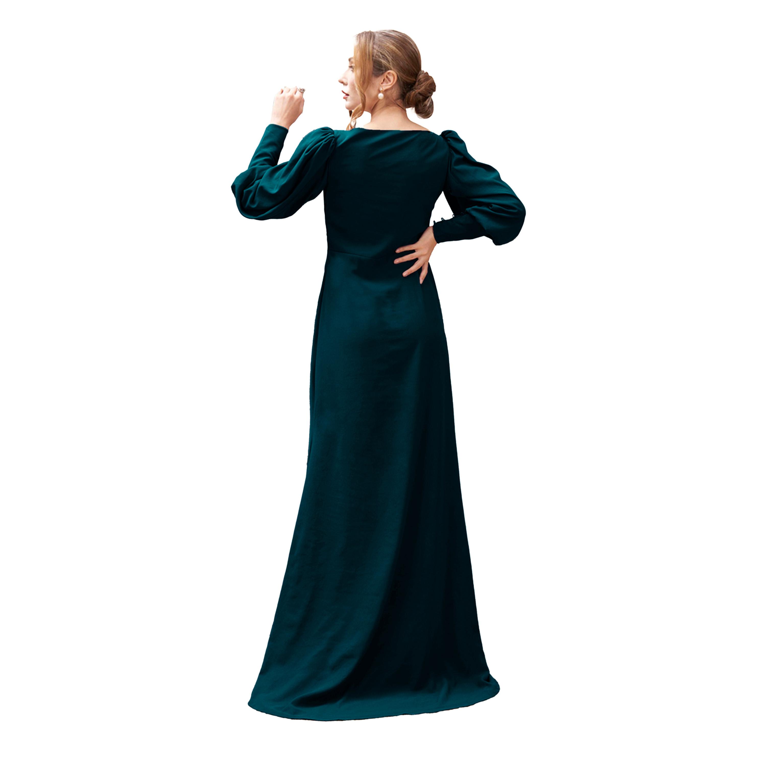 ميش × ستايلي - فستان ماكسي بأكمام منفوخة-women-clothing-dresses-image-5