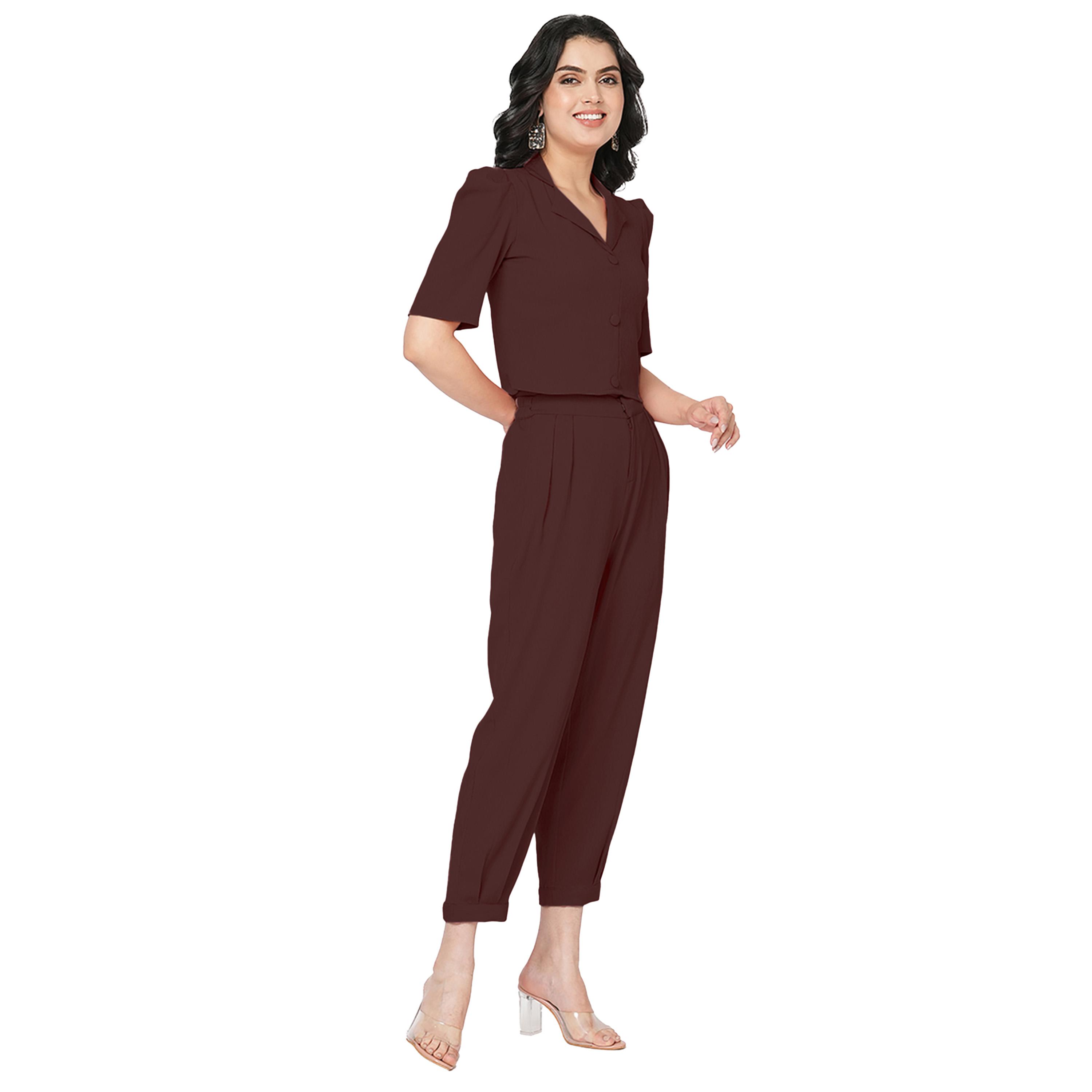 Mish X Styli Co Ord -set with blazer style top and straight fit trouser-women-clothing-coordsets-image-5