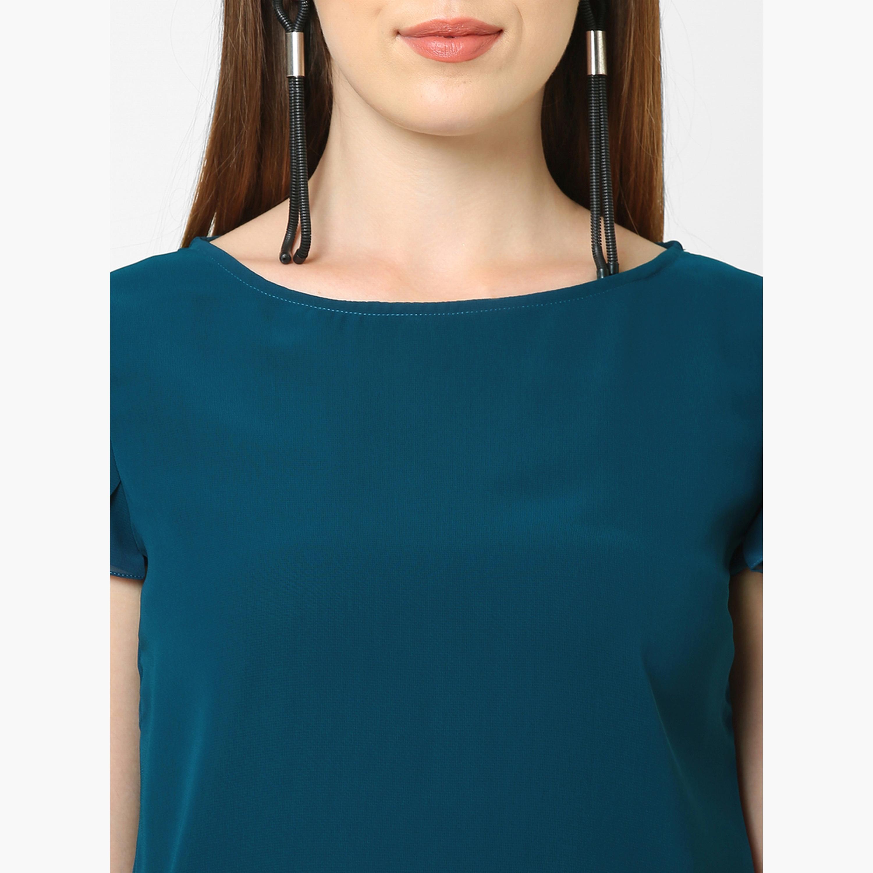 Mish X Styli Regular Fit Frill Sleeve Round Neck Top-women-clothing-shirtsandblouses-blouses-image-2