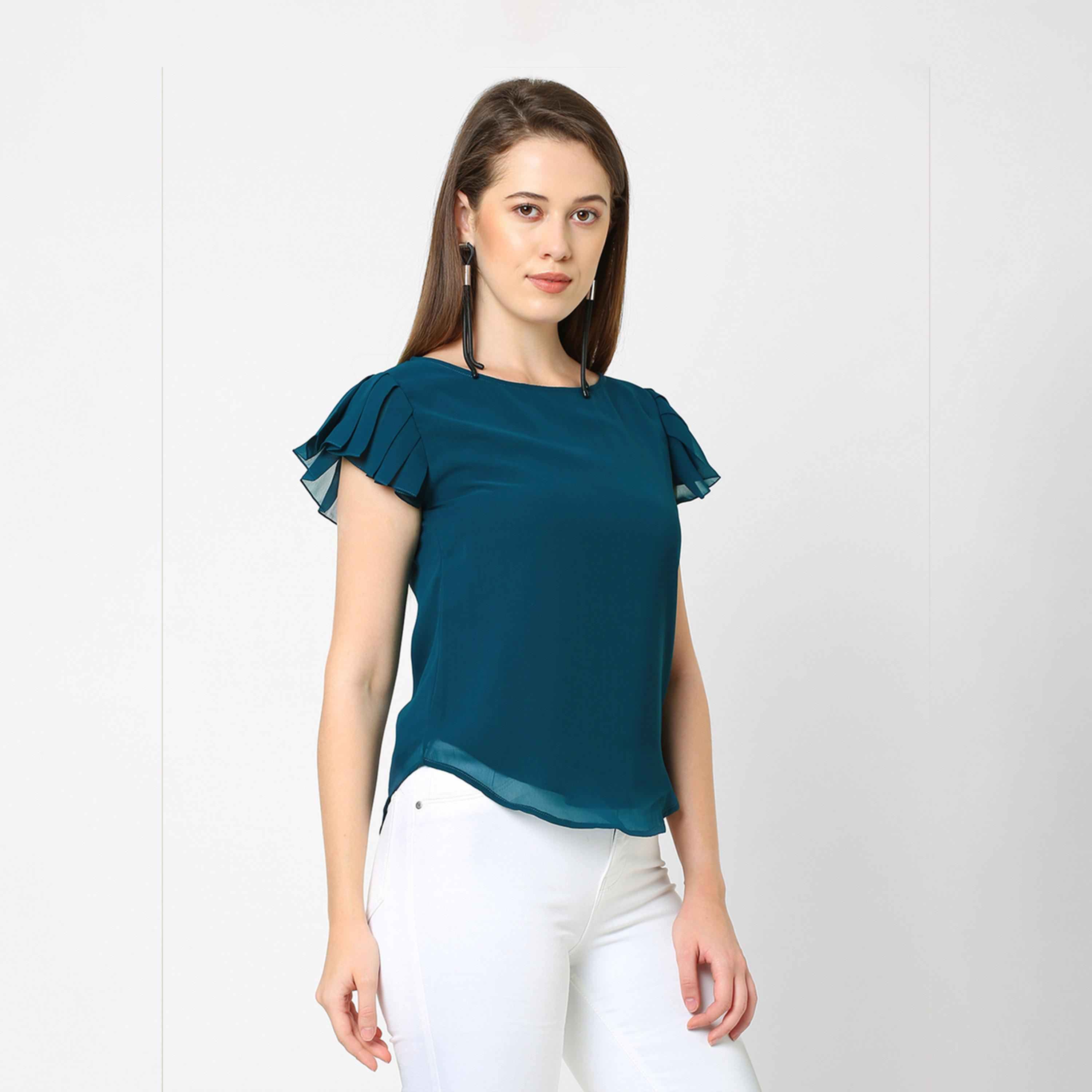 Mish X Styli Regular Fit Frill Sleeve Round Neck Top-women-clothing-shirtsandblouses-blouses-image-3