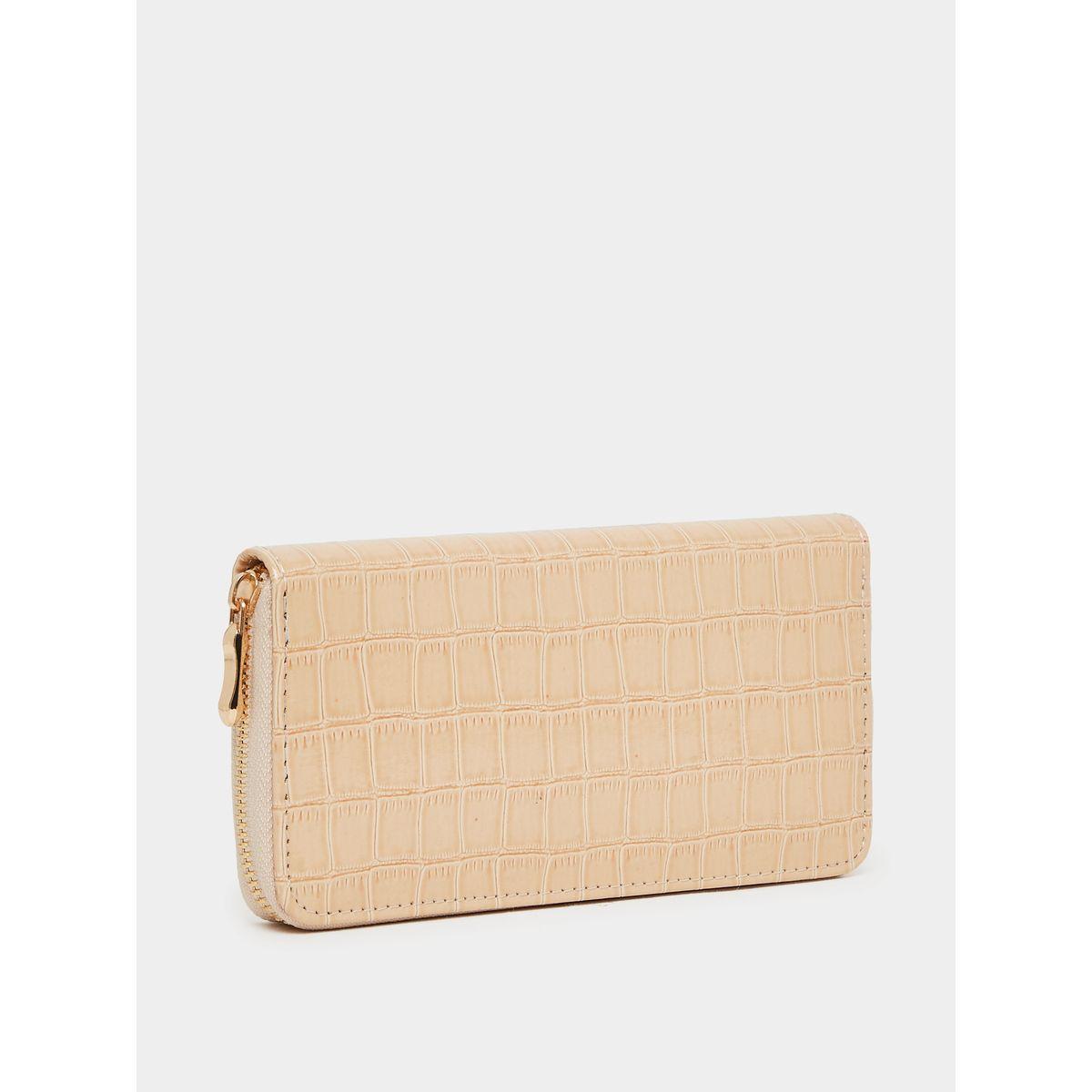 Styli Croc-Textured Zip-Around Wallet-women-bagsandwallets-wallets-image-1