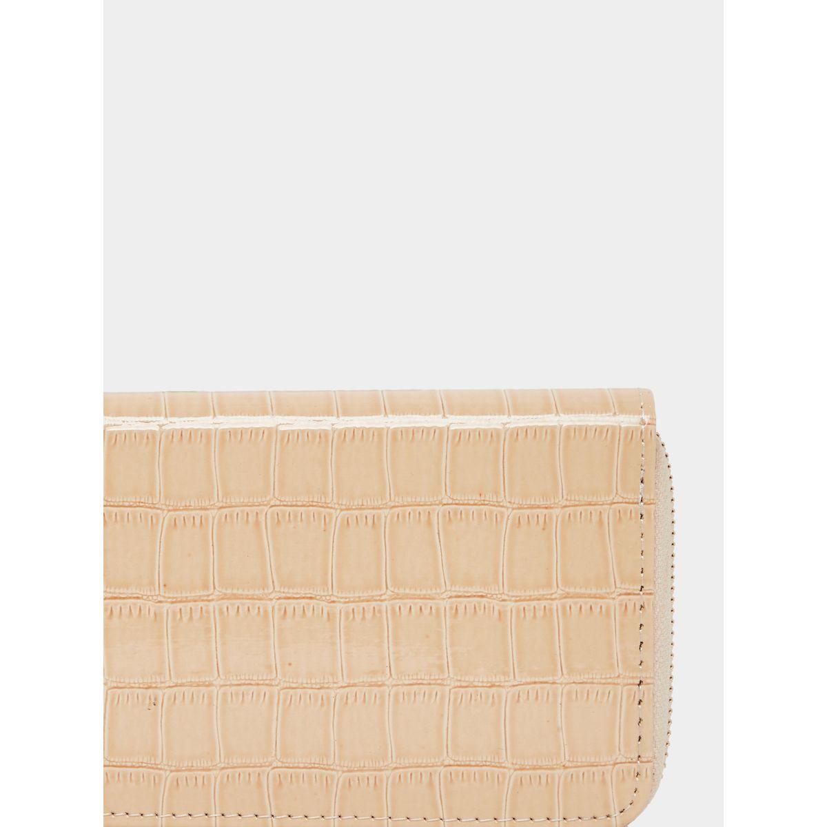Styli Croc-Textured Zip-Around Wallet-women-bagsandwallets-wallets-image-3