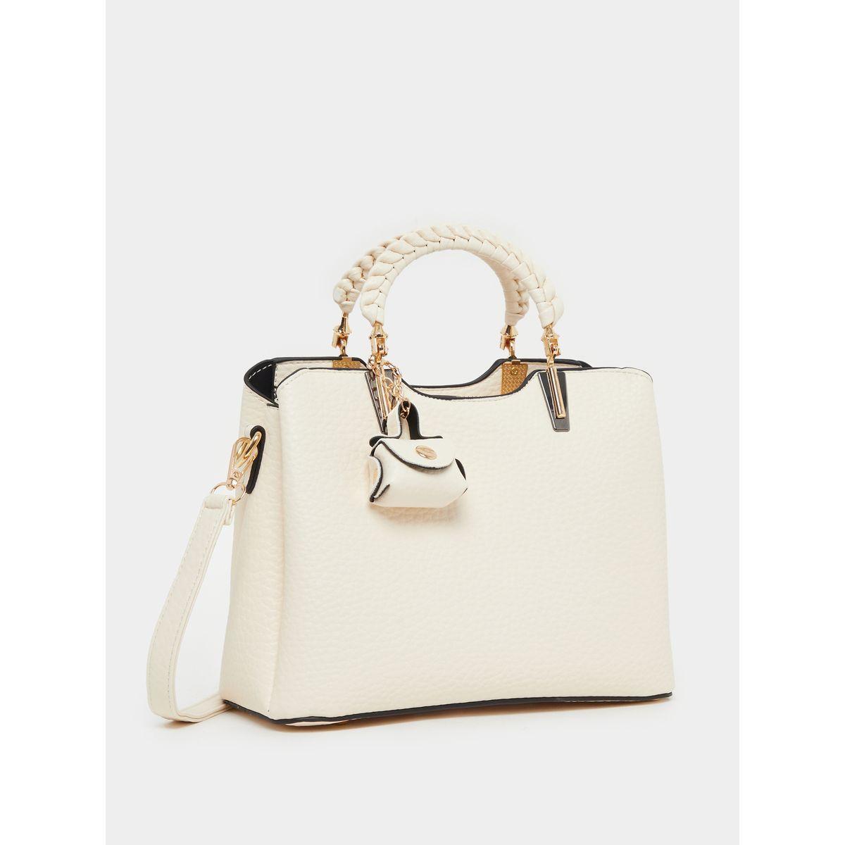 Styli Braided Double Top Handle Handbag with Coin Pouch-women-bagsandwallets-handbags-image-1
