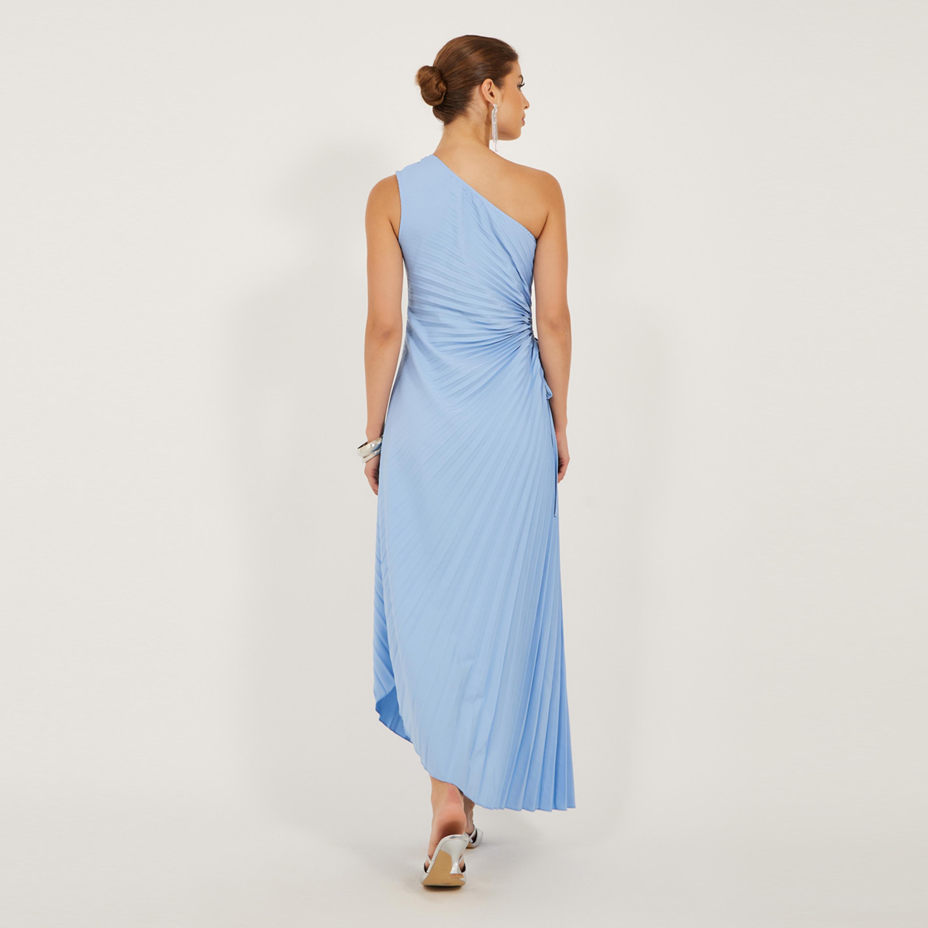 Styli Plain One Shoulder Shift Midi Dress-women-clothing-dresses-image-5