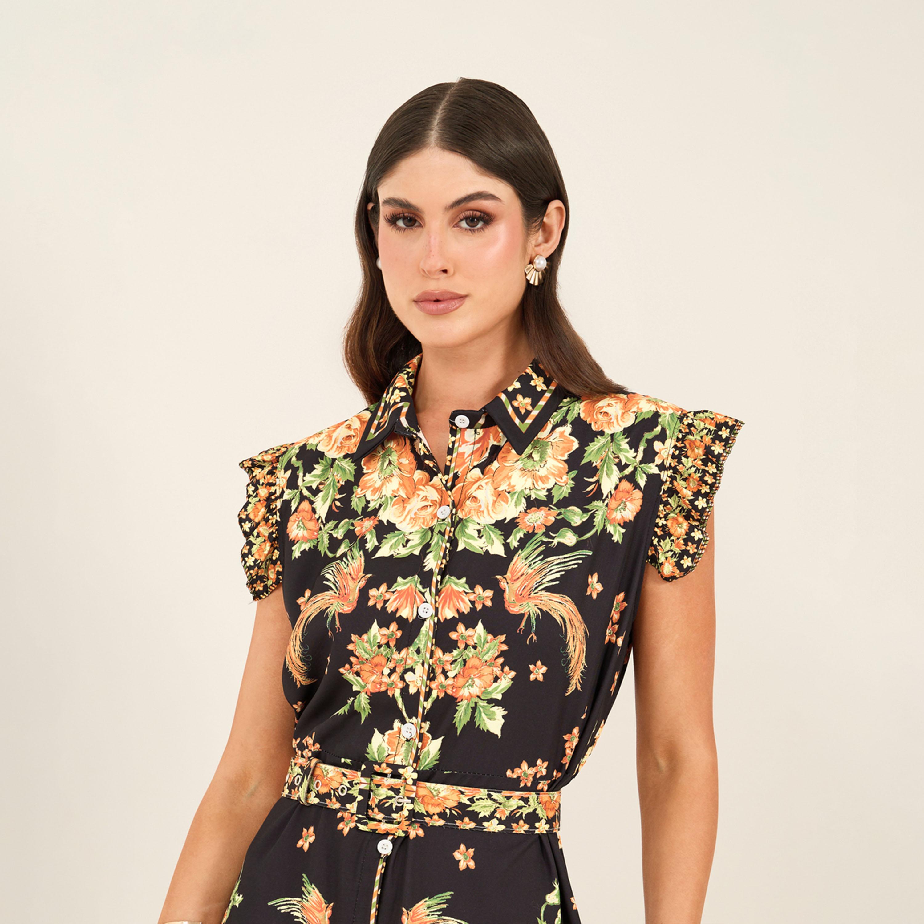 Styli Floral Print Sleeveless Shirt Maxi Dress-women-clothing-dresses-image-4