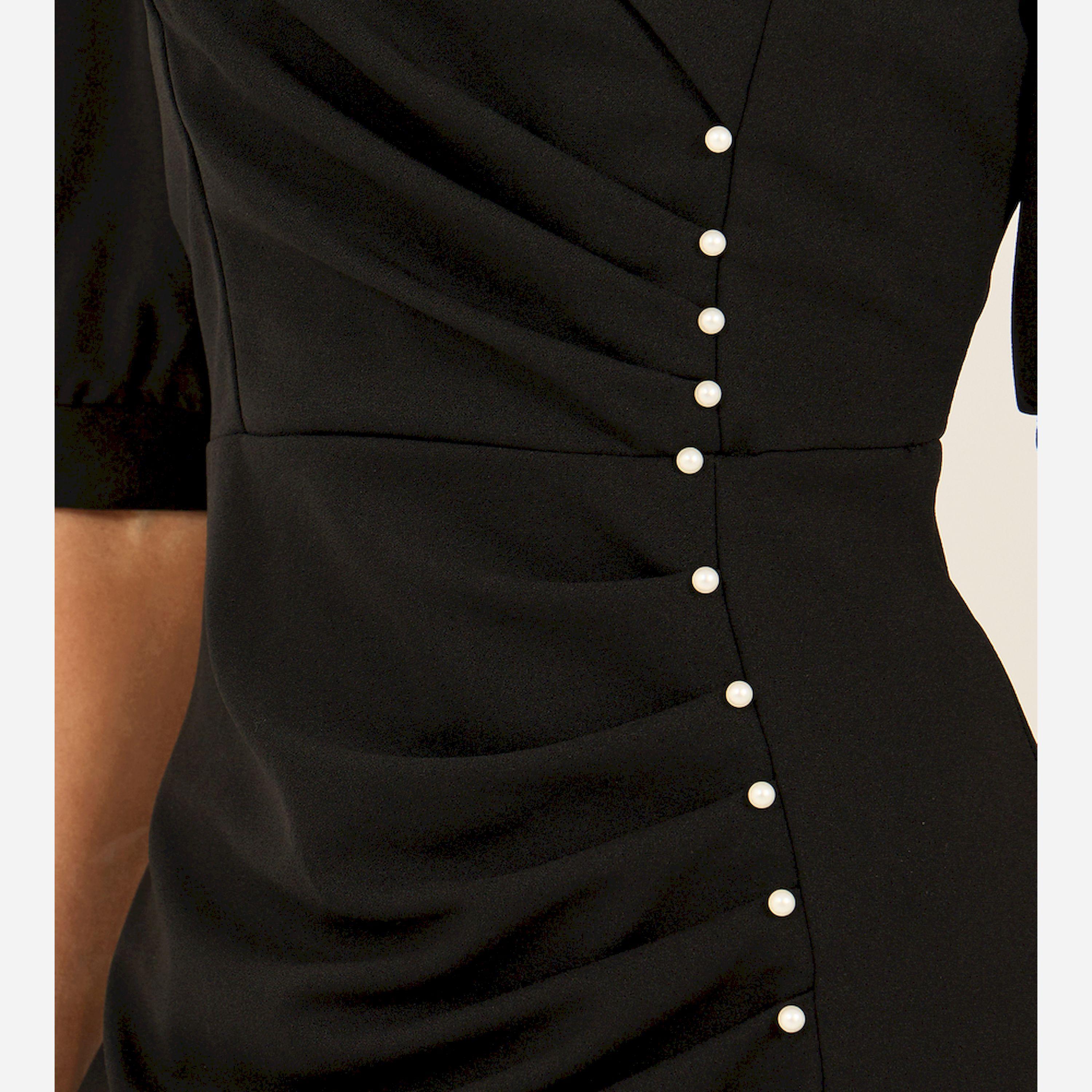 ستايلي - فستان أنيق بأكمام منفوخة وطول الركبة-women-clothing-dresses-image-4