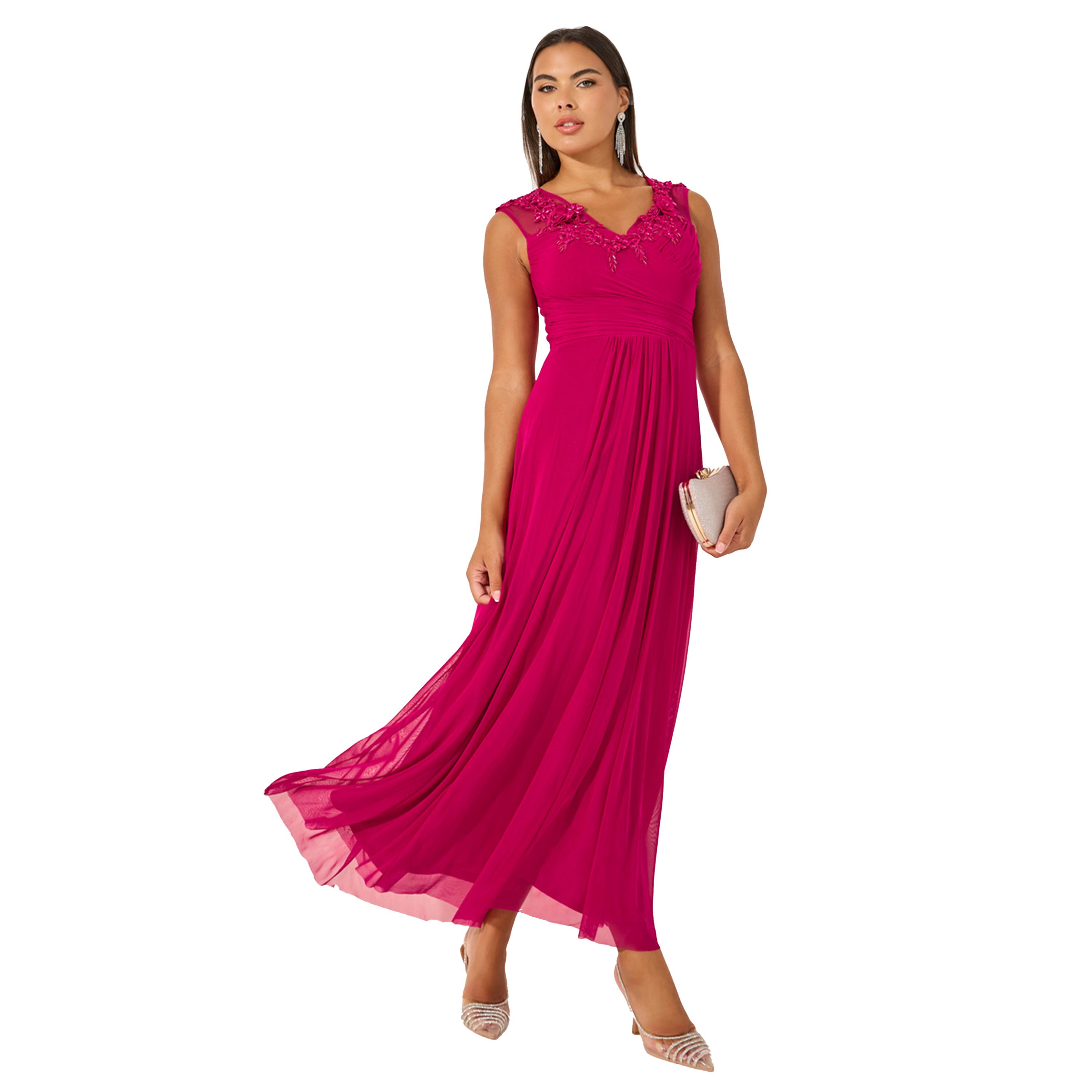 ستايلي - فستان ماكسي بدون أكمام بقصة A مع تفاصيل دانتيل-women-clothing-dresses-image-1