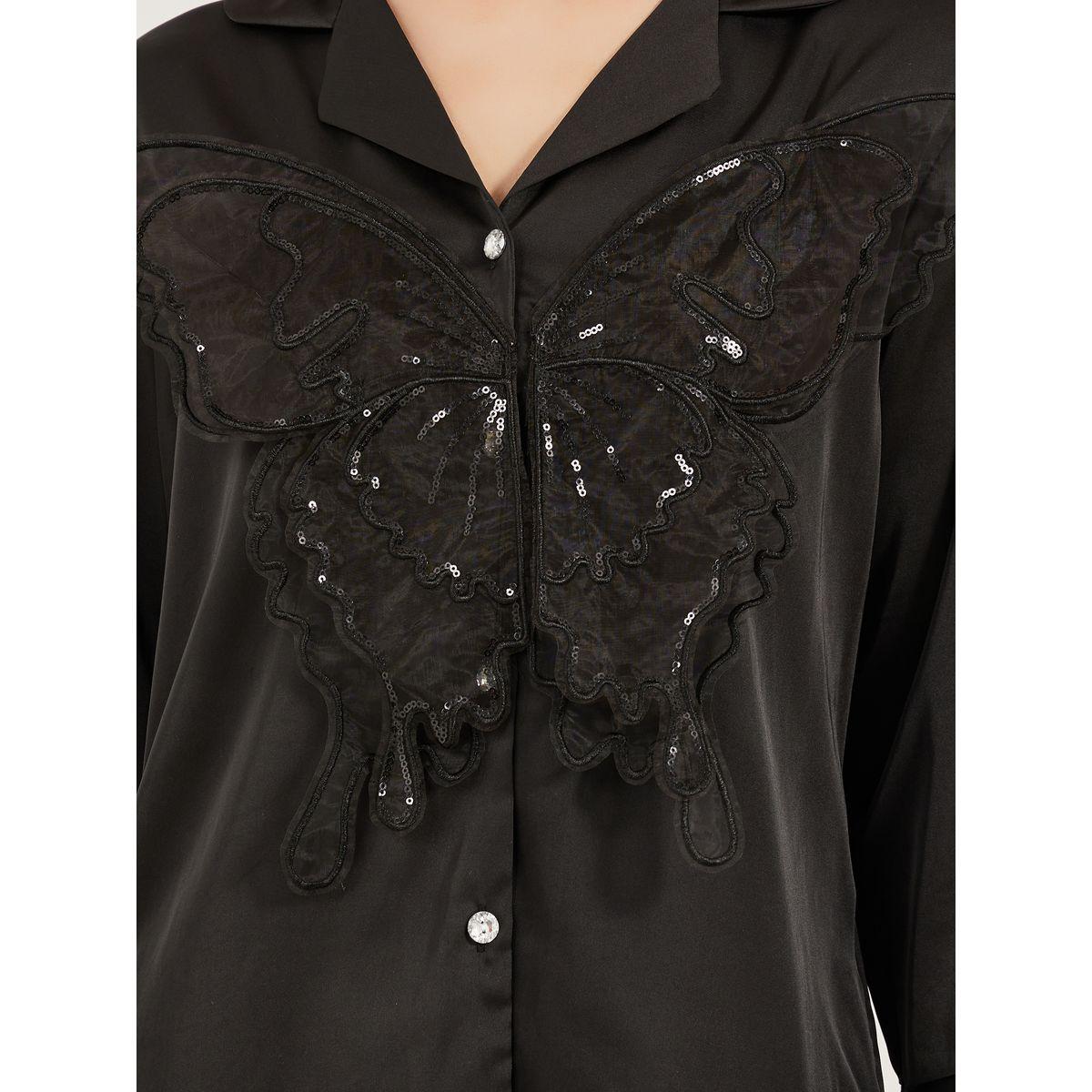 طقم من بنطال وبلوزة ساتان بأكمام طويلة-women-clothing-nightwear-pyjamas-longsets-image-3