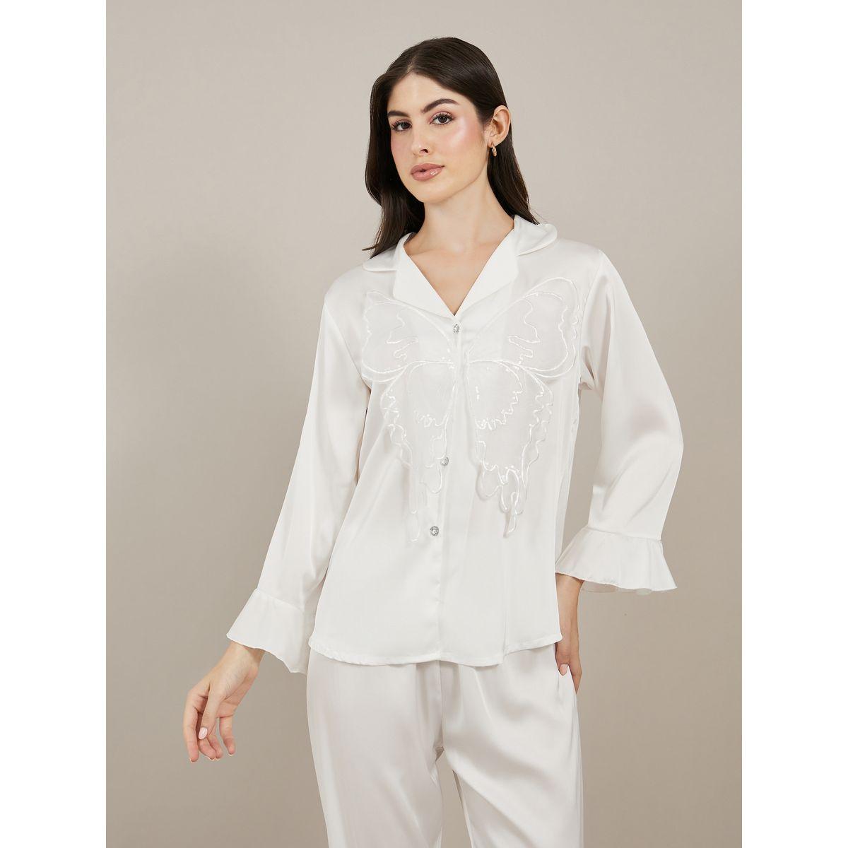 طقم بيجاما من بنطال وبلوزة بأكمام طويلة-women-clothing-nightwear-pyjamas-longsets-image-2