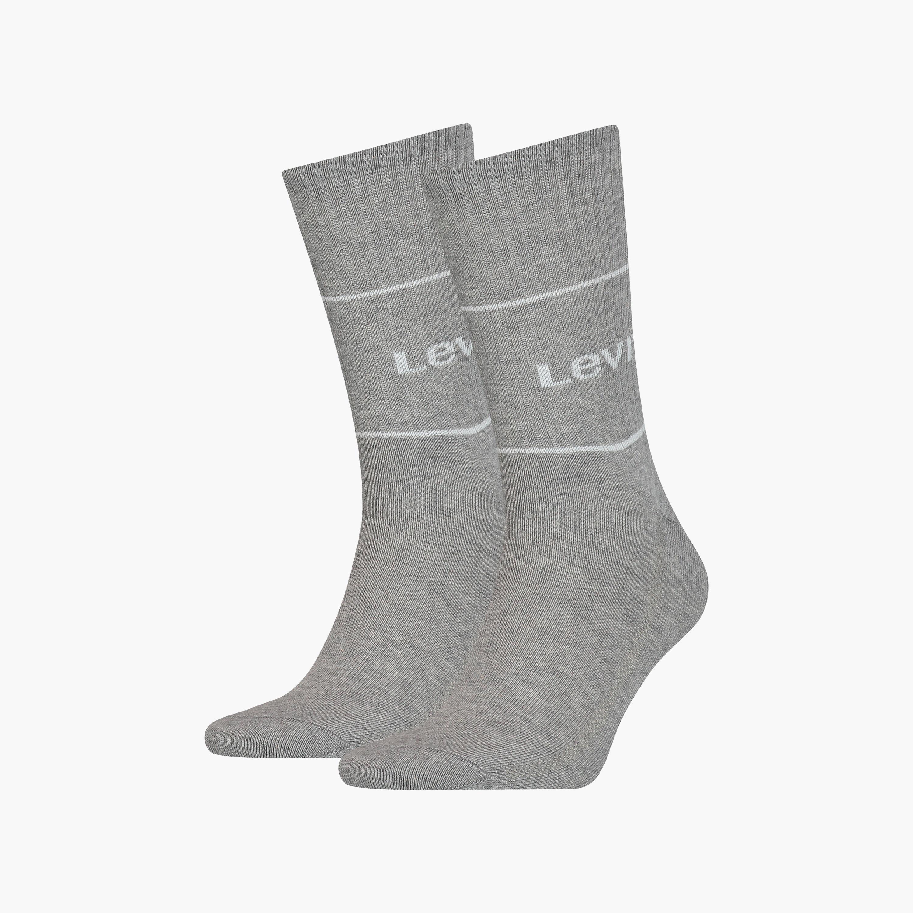 Levi's Pack of 2 Patterned Logo Crew Length Men's Socks-men-socks-image-3