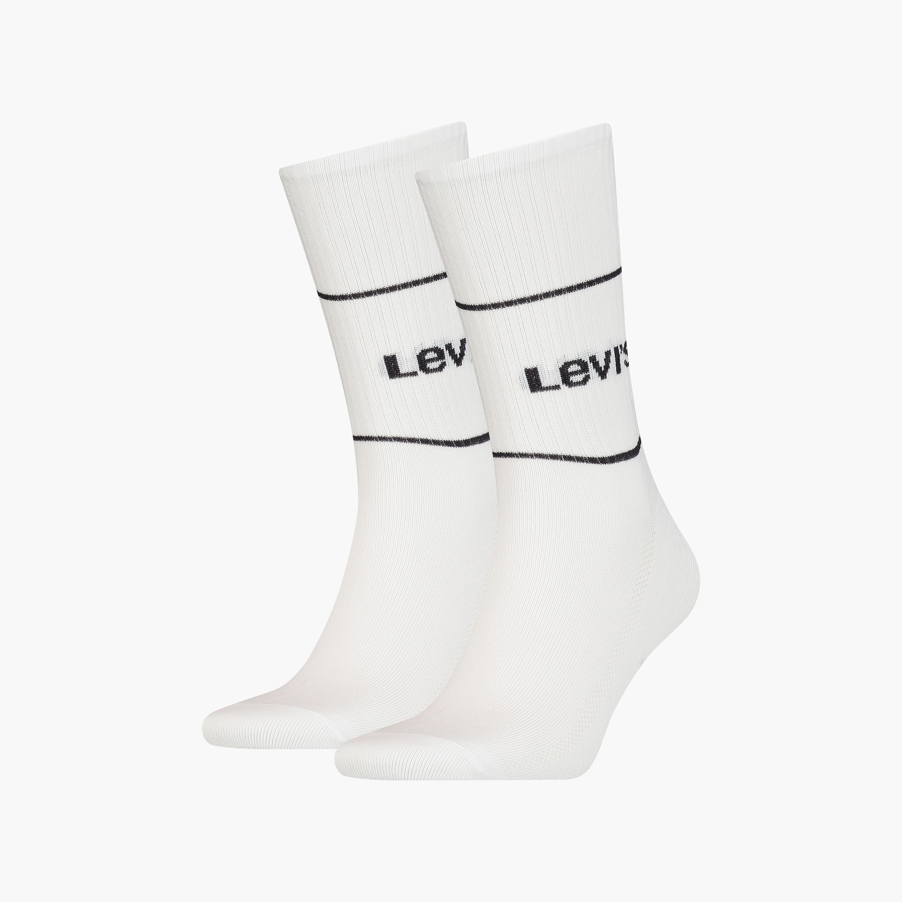 Levi's Pack of 2 Patterned Logo Crew Length Men's Socks-men-socks-image-1