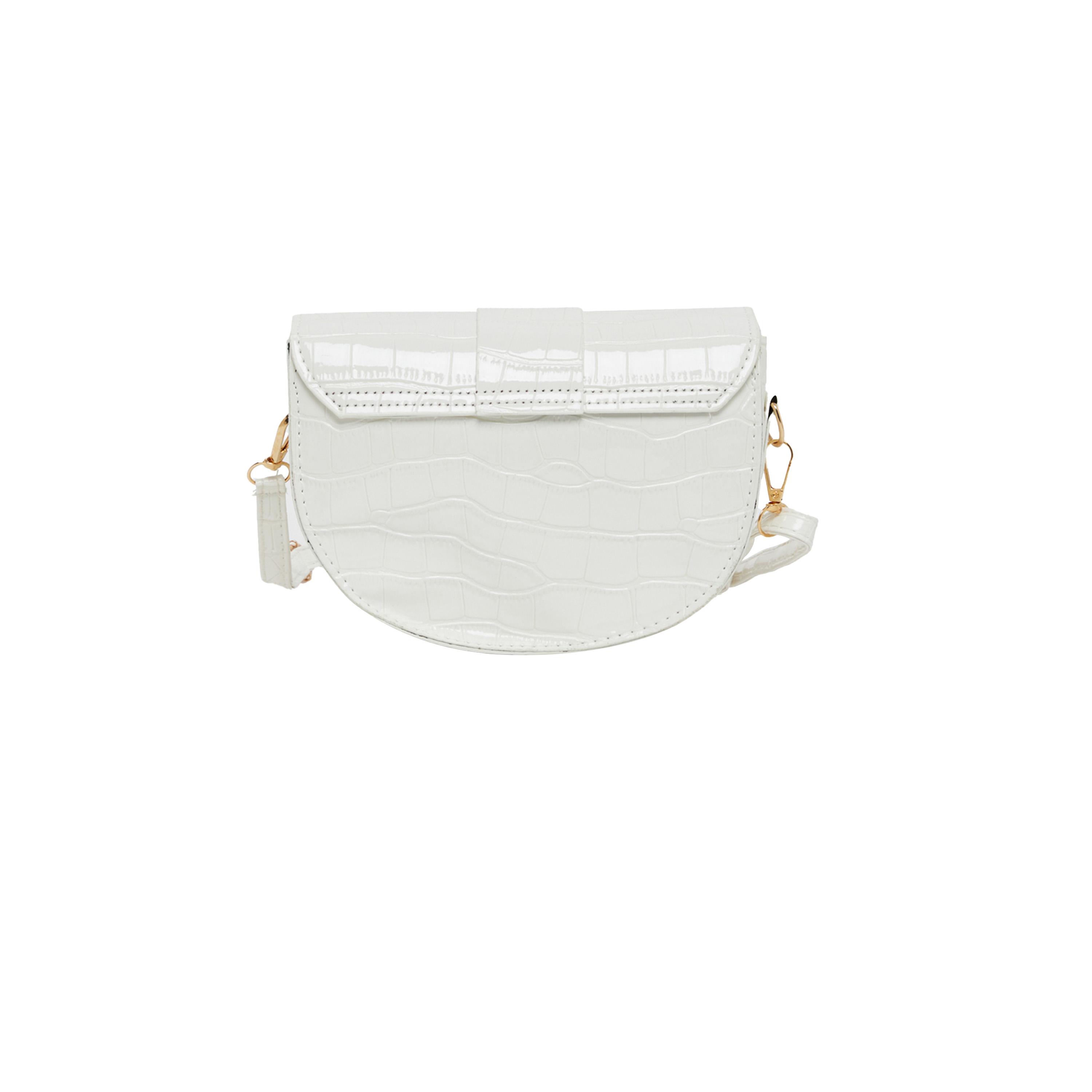 Styli White Crocodile Embossed Crossbody Bag-women-bagsandwallets-handbags-image-2