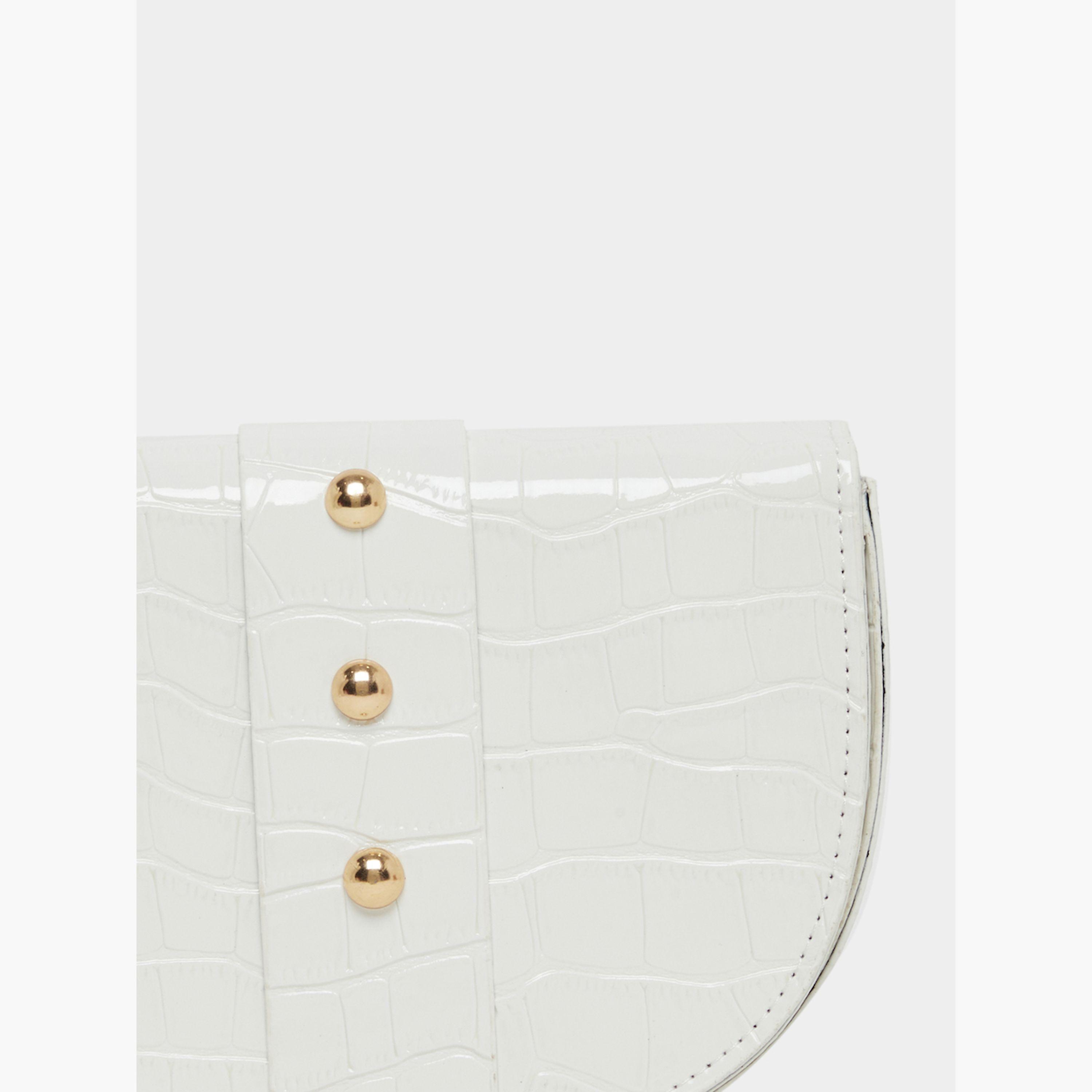 Styli White Crocodile Embossed Crossbody Bag-women-bagsandwallets-handbags-image-3