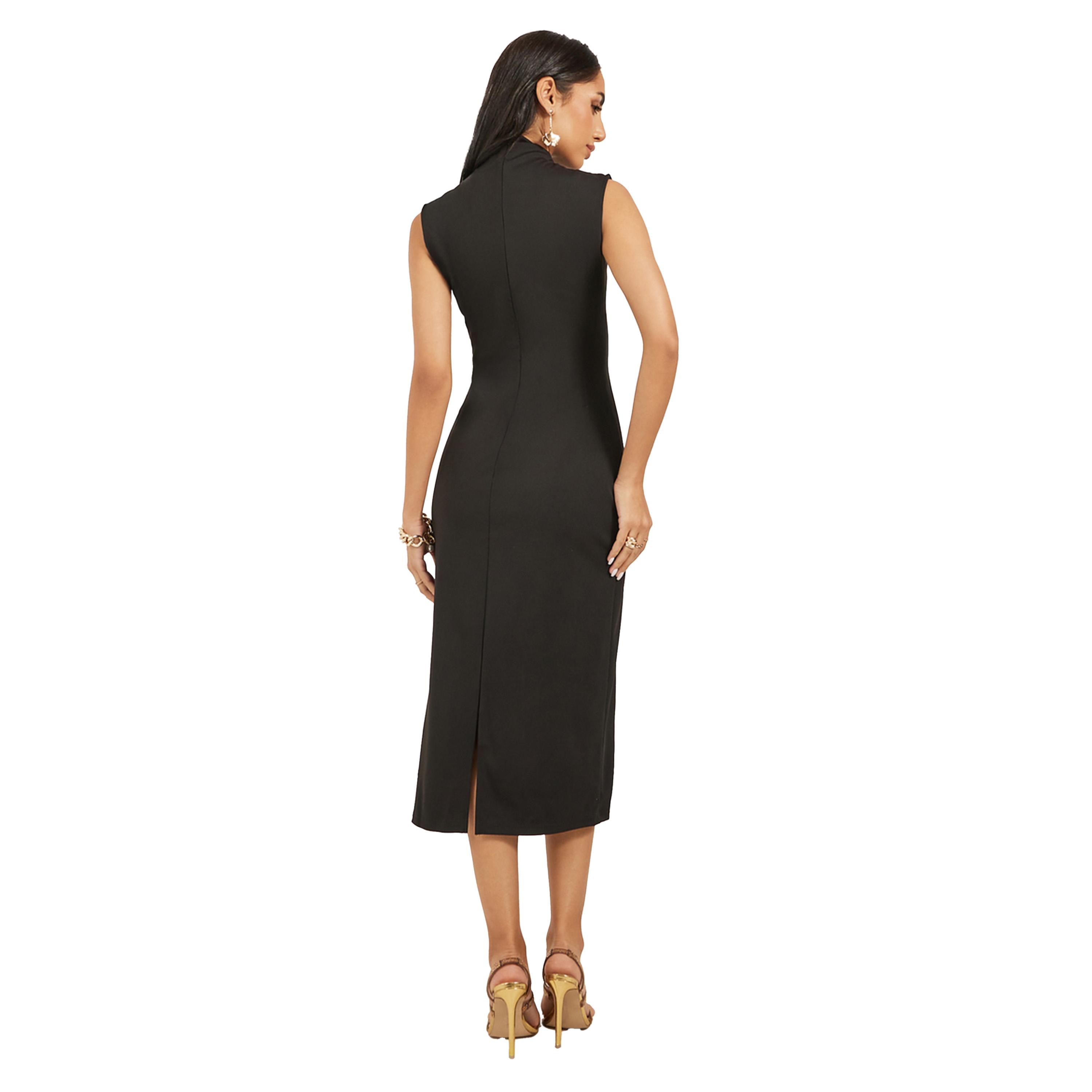 ستايلي - فستان ميدي بدون أكمام بطبعة تجريدية-women-clothing-dresses-image-5