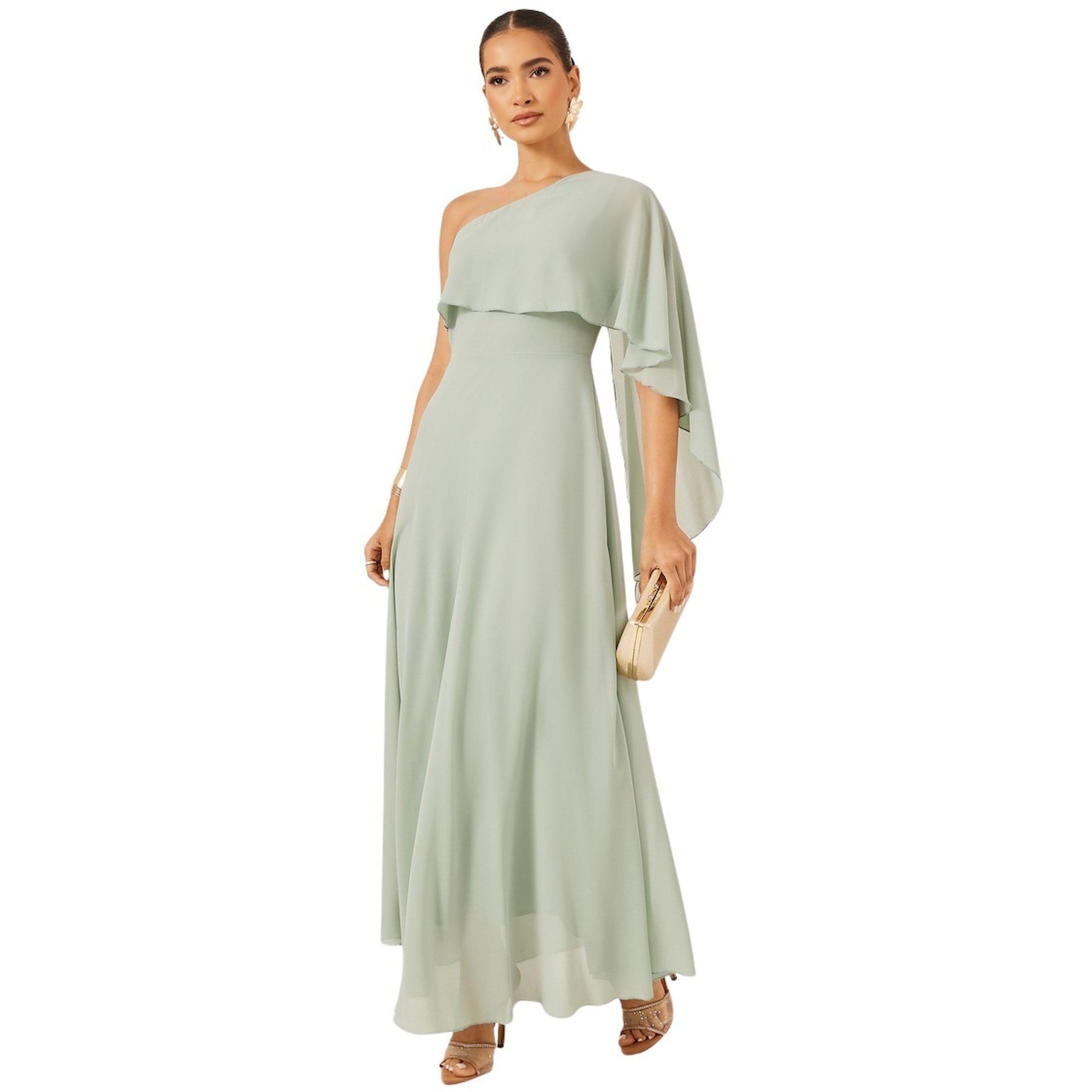 Styli One Shoulder Cape Detail A-Line Maxi Dress-women-clothing-dresses-image-2