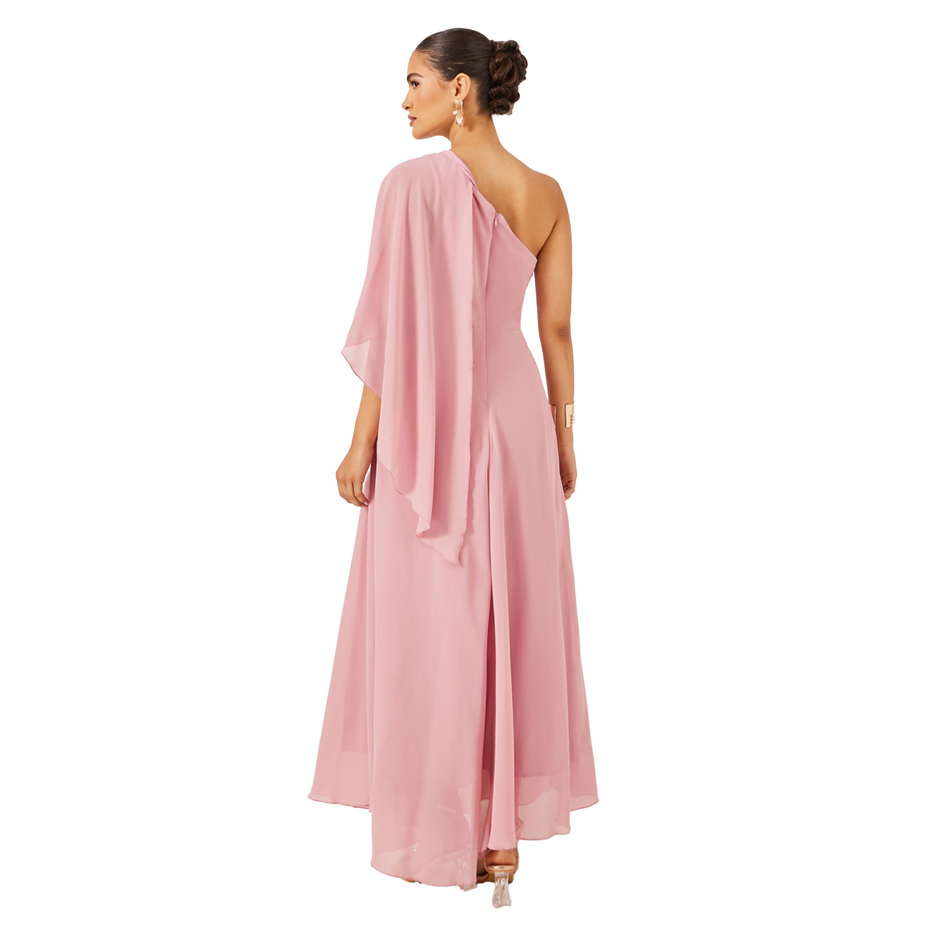 Styli One Shoulder Cape Detail A-Line Maxi Dress-women-clothing-dresses-image-5