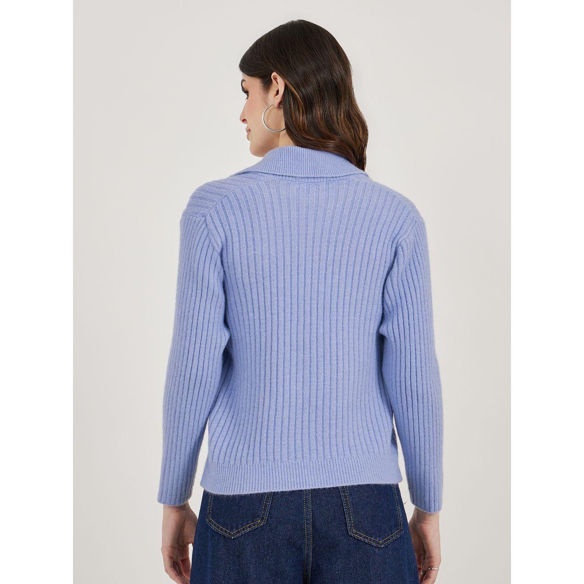 Styli Regular Length Regular Fit Buttoned Knit Cardigan-women-winterwear-cardigansandjumpers-cardigans-image-4