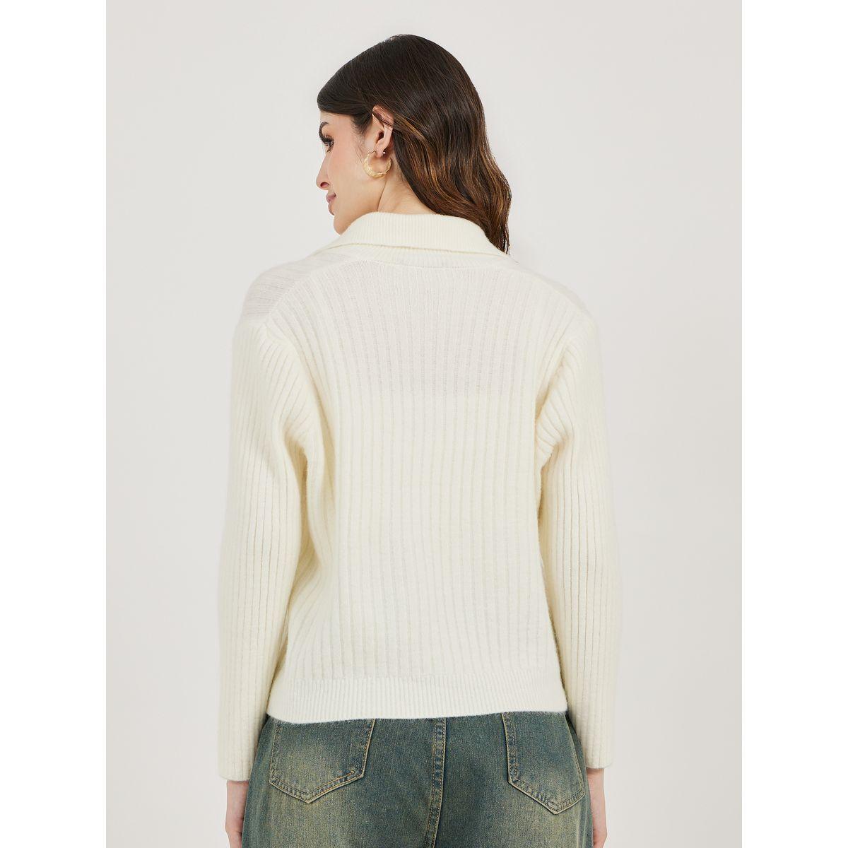 Styli Regular Length Regular Fit Buttoned Knit Cardigan-women-winterwear-cardigansandjumpers-cardigans-image-4