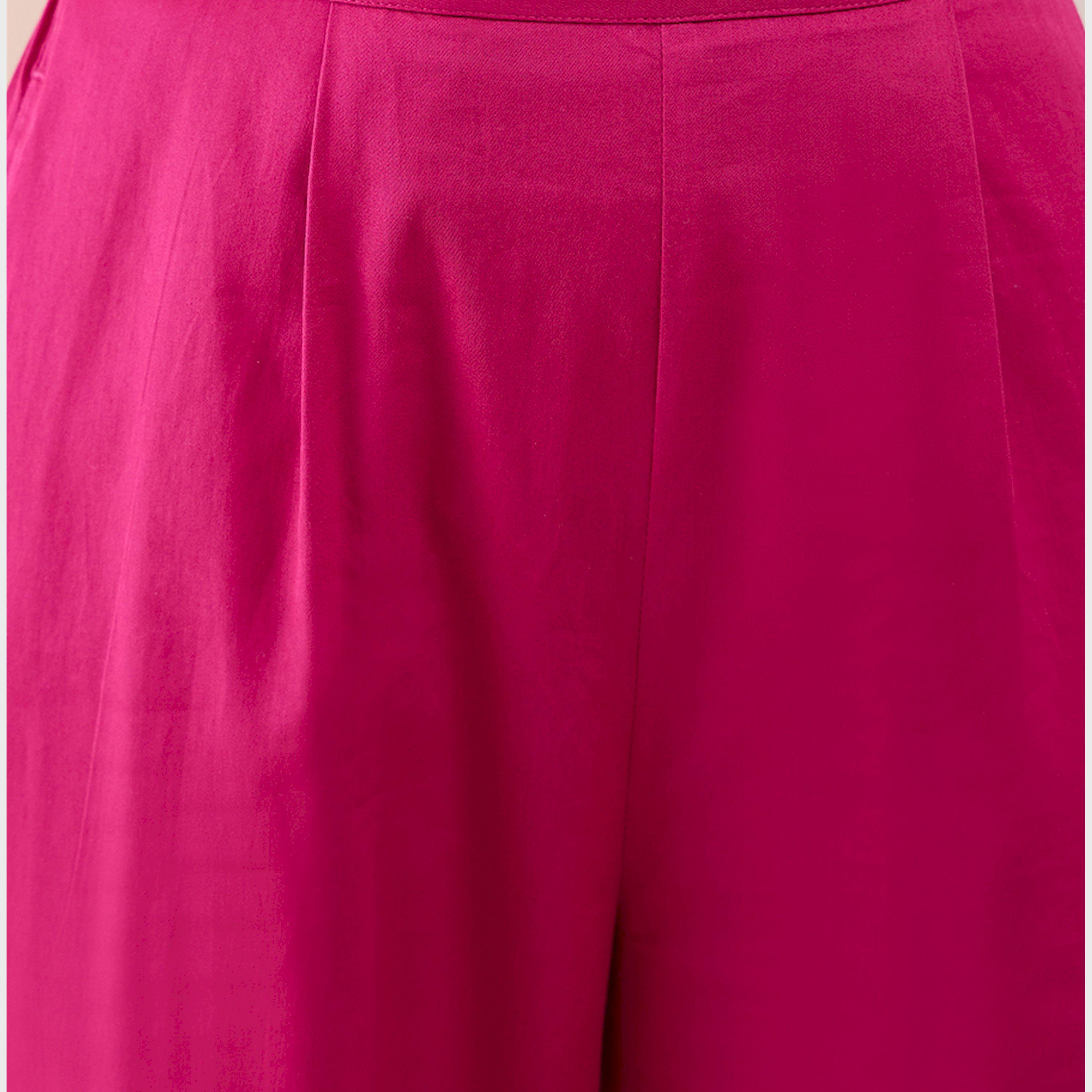 Femmella X Styli Textured Cotton Dobby Tunic With Straight Pant Ethnic Co-Ords-women-clothing-coordsets-image-6