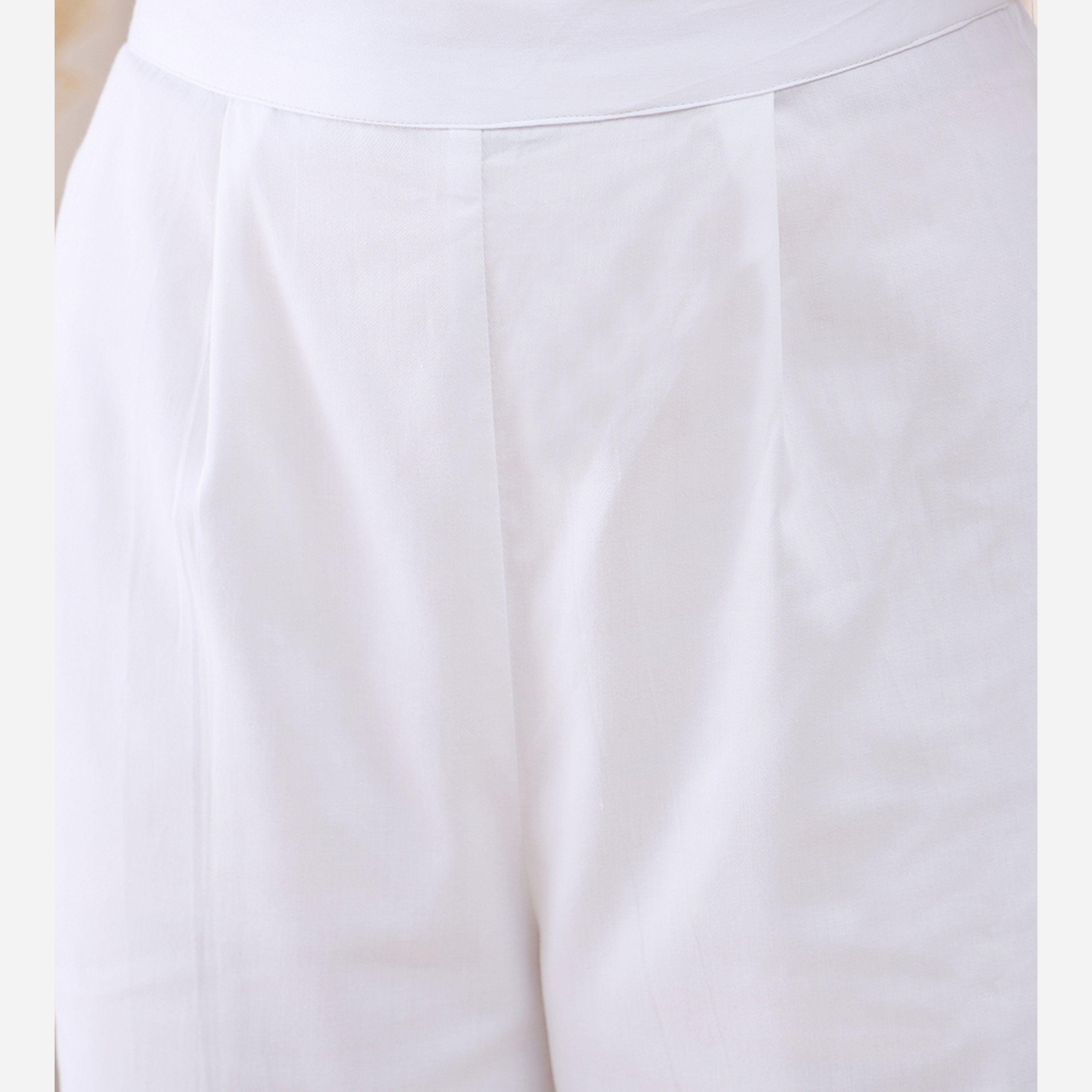 Femmella X Styli Textured Dobby V-Neck Tunic With Straight Pant Co-Ords-women-clothing-coordsets-image-10