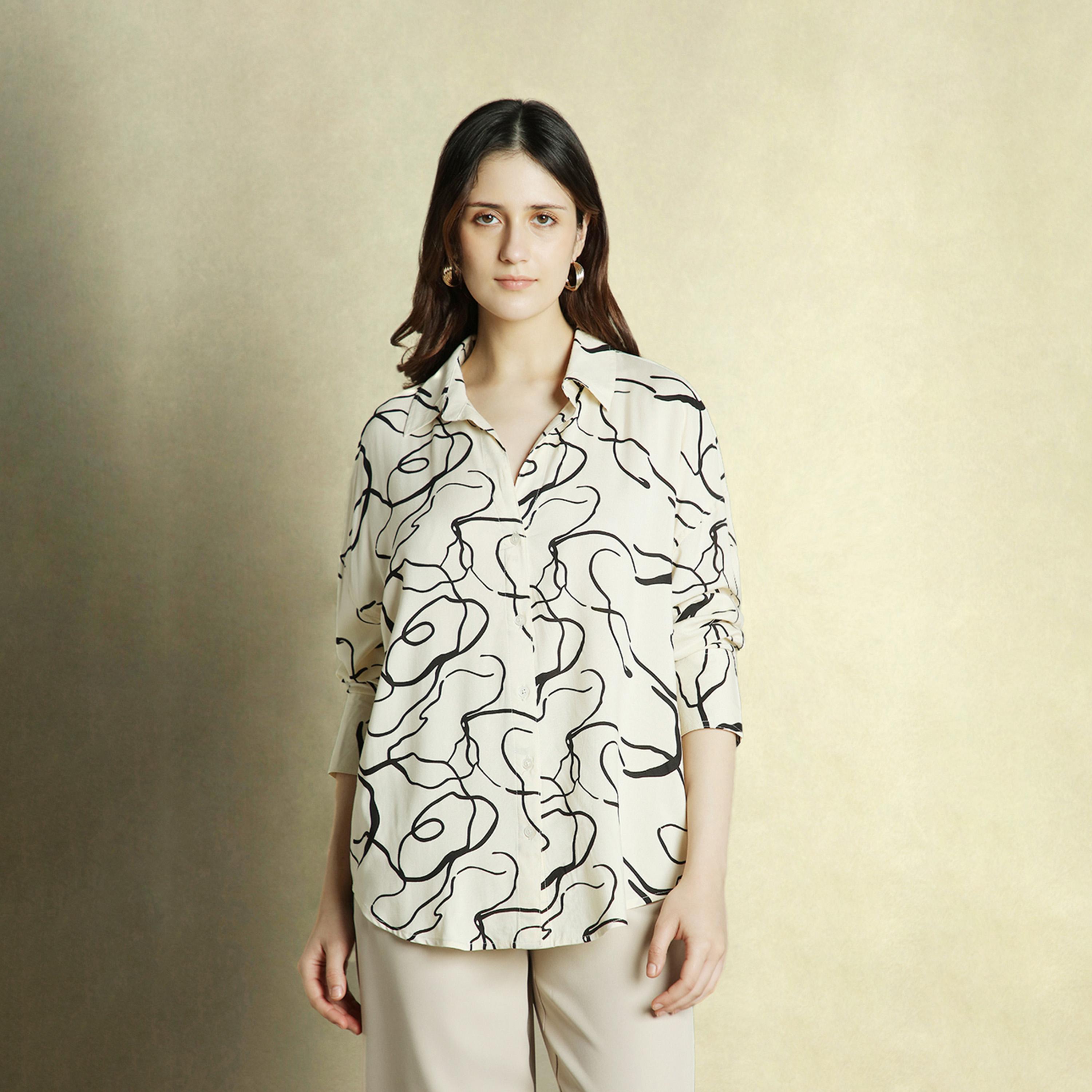 Dennis Lingo X Styli WHITE Oversized Spread Collar Regular Length Casual Occasion Printed Shirt-women-clothing-shirtsandblouses-shirts-image-6