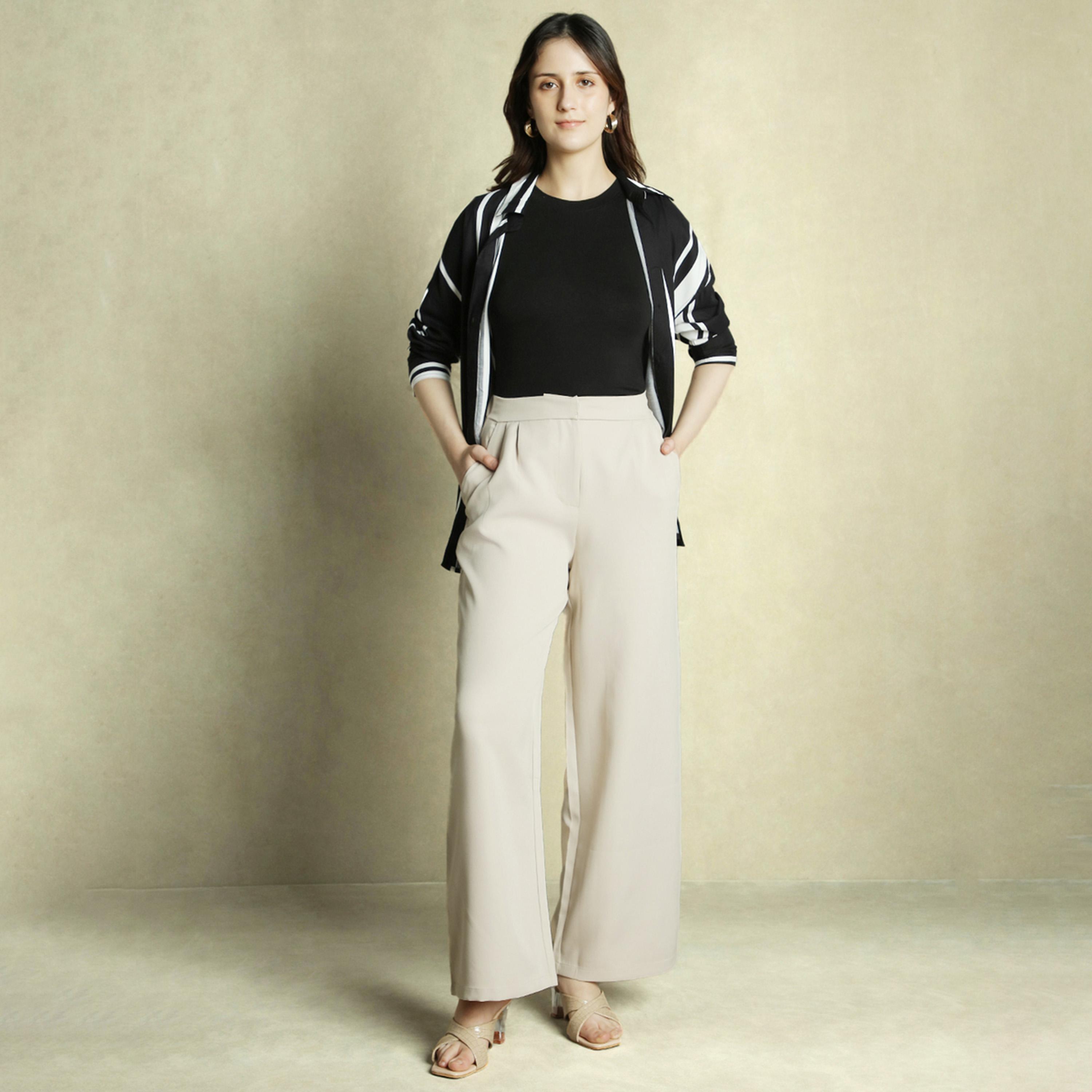 Dennis Lingo X Styli Mid Rise Straight Fit Trousers-women-clothing-bottoms-trousers-image-5