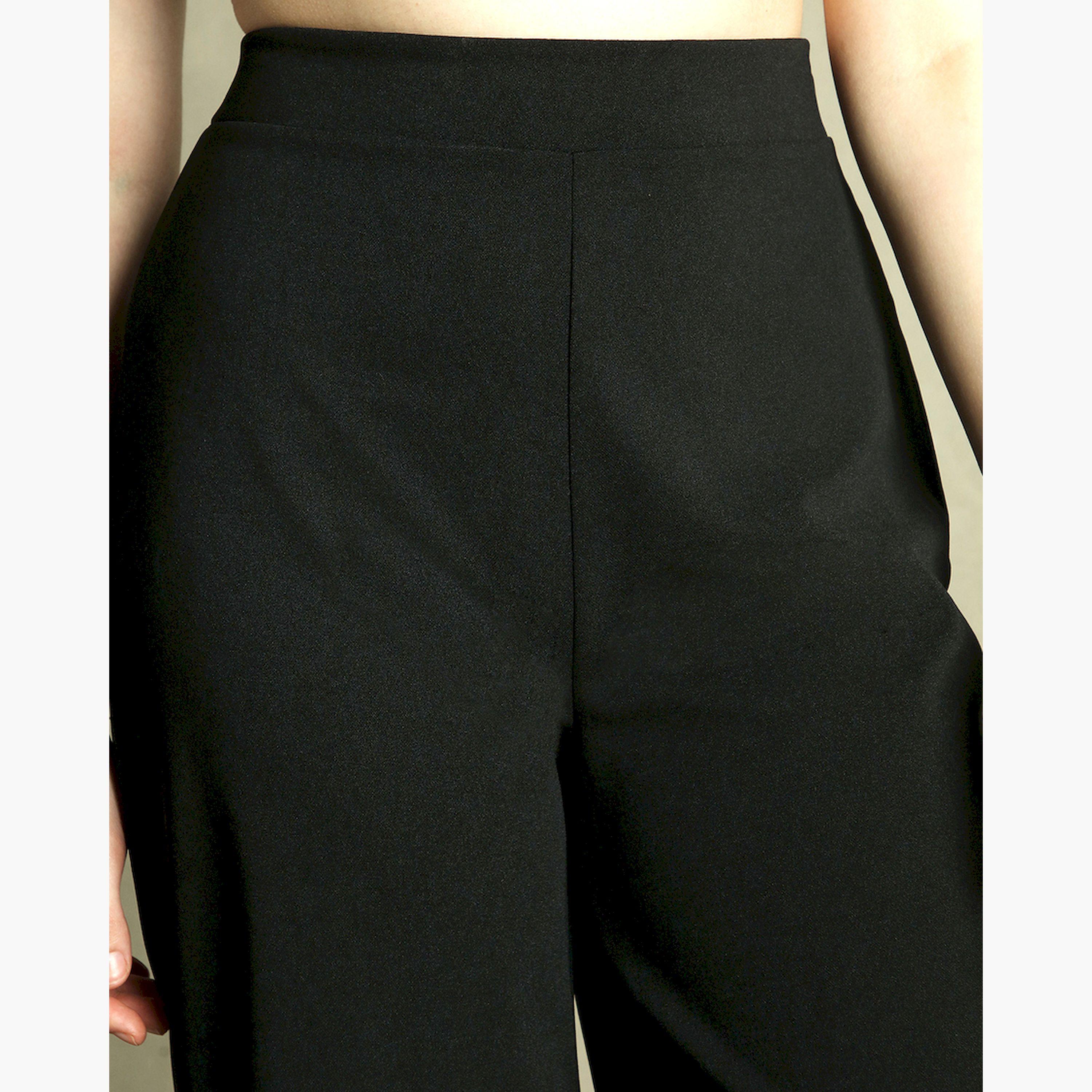 دينيس لينغو × ستايلي - بنطال بخصر متوسط الارتفاع وواسع الساق ومناسب للارتداء-women-clothing-bottoms-trousers-image-4