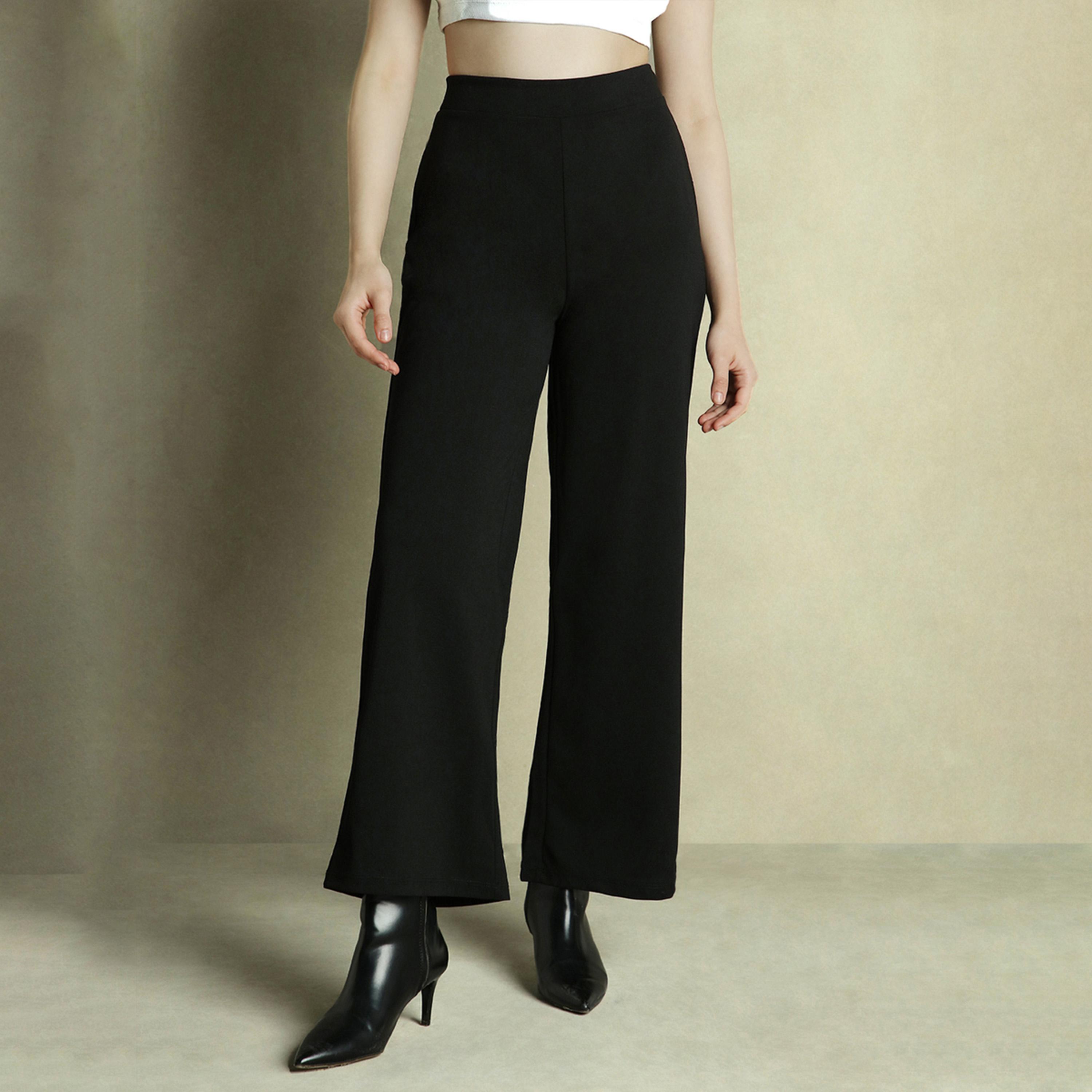 دينيس لينغو × ستايلي - بنطال بخصر متوسط الارتفاع وواسع الساق ومناسب للارتداء-women-clothing-bottoms-trousers-image-6