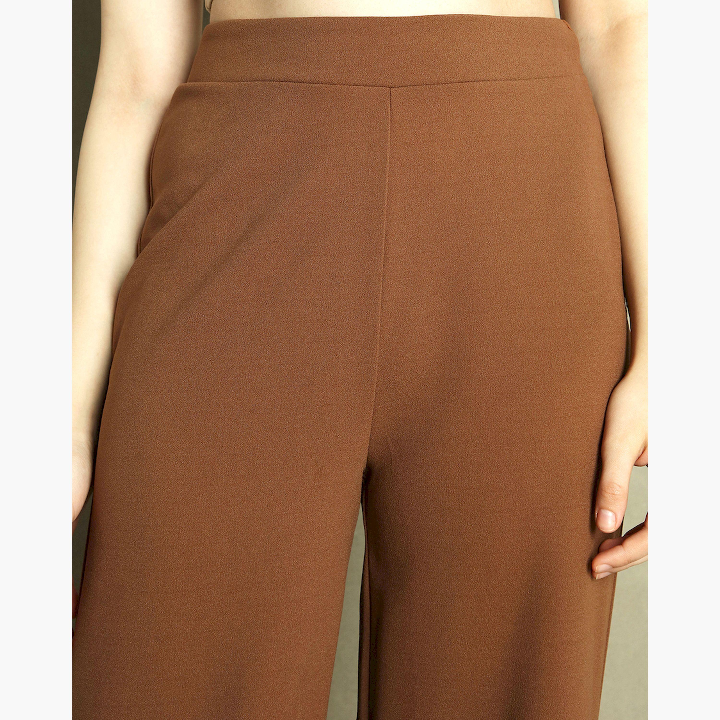 دينيس لينغو × ستايلي - بنطال بخصر متوسط الارتفاع وواسع الساق ومناسب للارتداء-women-clothing-bottoms-trousers-image-4