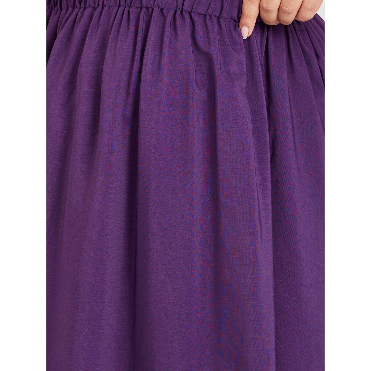 تنورة طويلة بمقاس كبير وخصر مطاطي-women-clothing-bottoms-skirts-image-3