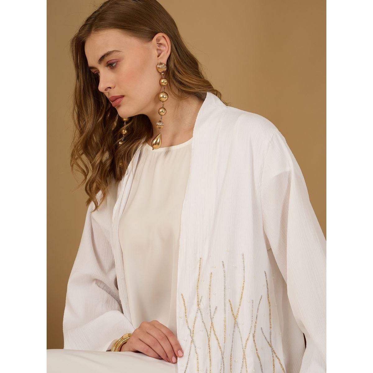 أميرة x ستايلي عباية بتفاصيل مُنمقة مع فستان ساتان ووشاح-women-arabicclothing-abayas-image-5