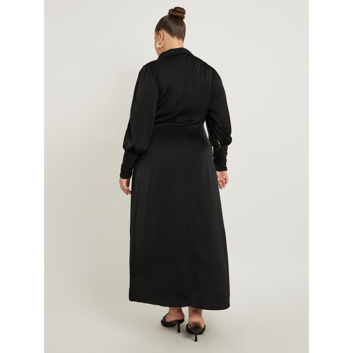 Styli Plus Size V-Neck Long Sleeves Wrap Maxi Dress-women-clothing-dresses-image-5