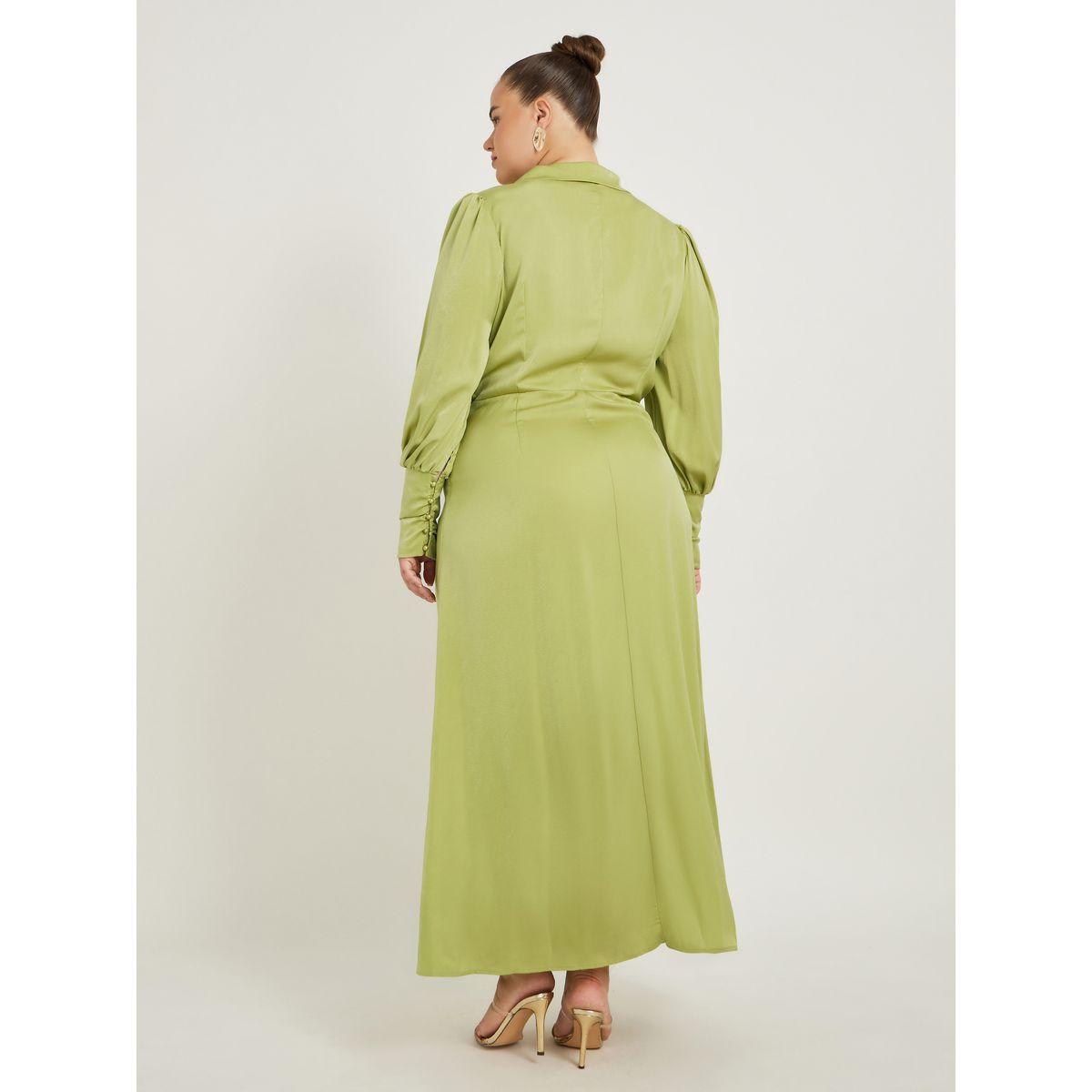 فستان طويل بنمط لف ومقاس كبير مع أكمام طويلة-women-clothing-dresses-image-5