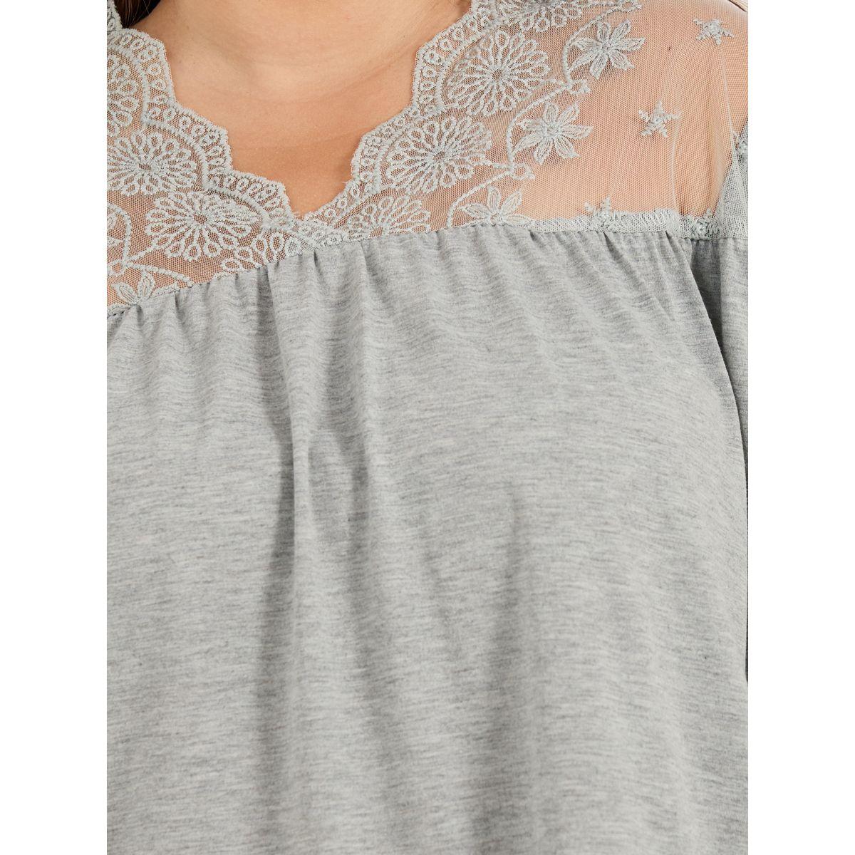 قميص نوم بمقاس كبير وتفاصيل دانتيل-women-clothing-nightwear-nighties-image-3