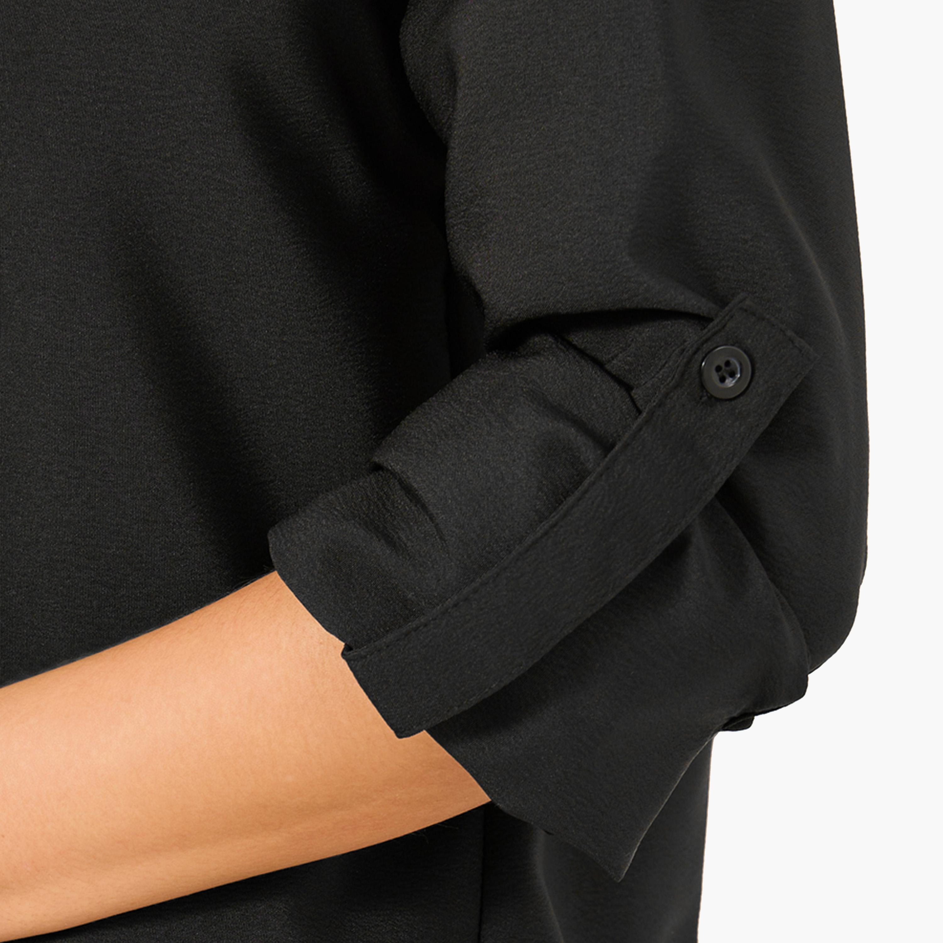 Styli Solid Long Sleeve Shirt and Wide Leg Pants Co-Ords-women-clothing-coordsets-image-6
