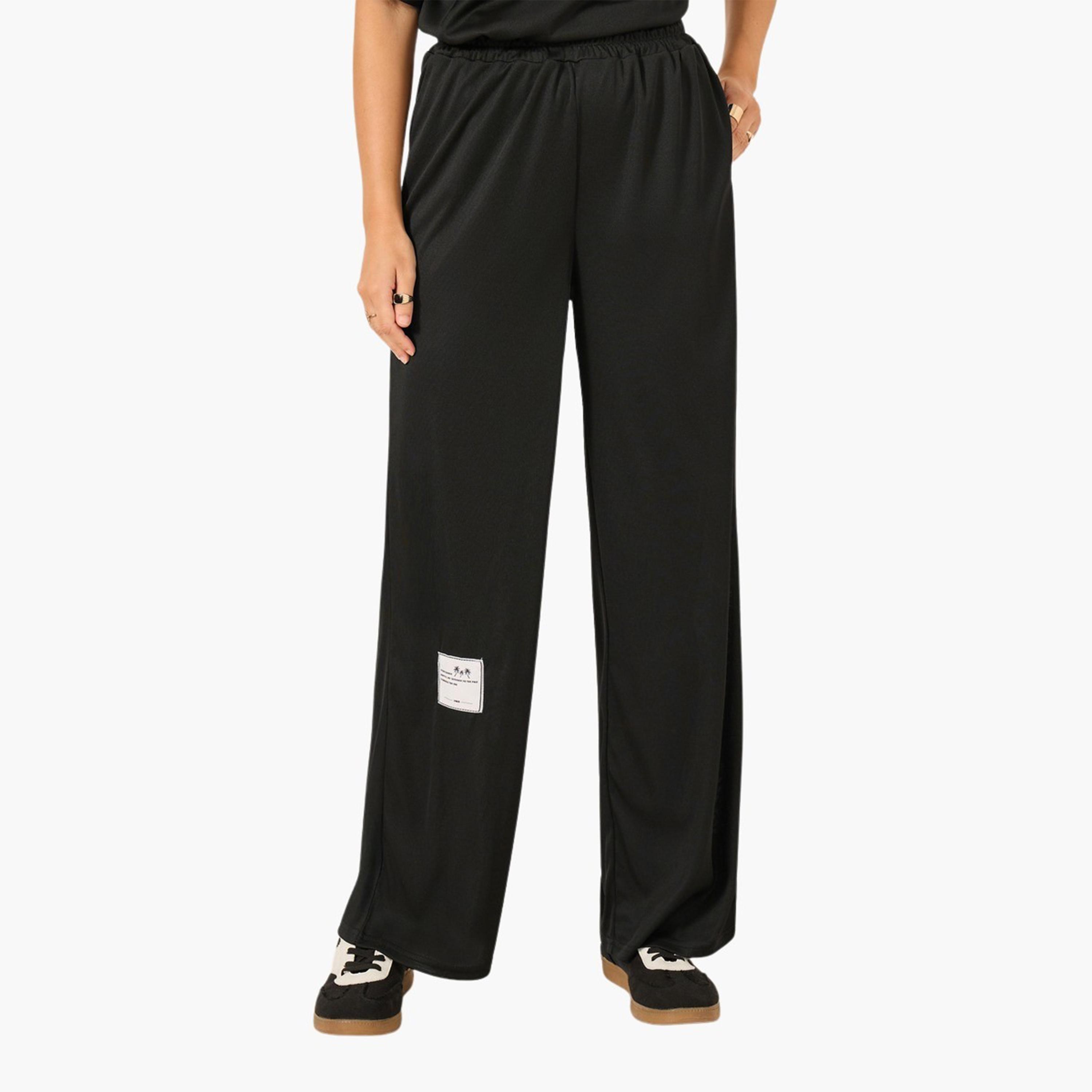 Styli Solid Oversized Top and Wide Leg Joggers Co-Ords-women-clothing-coordsets-image-5