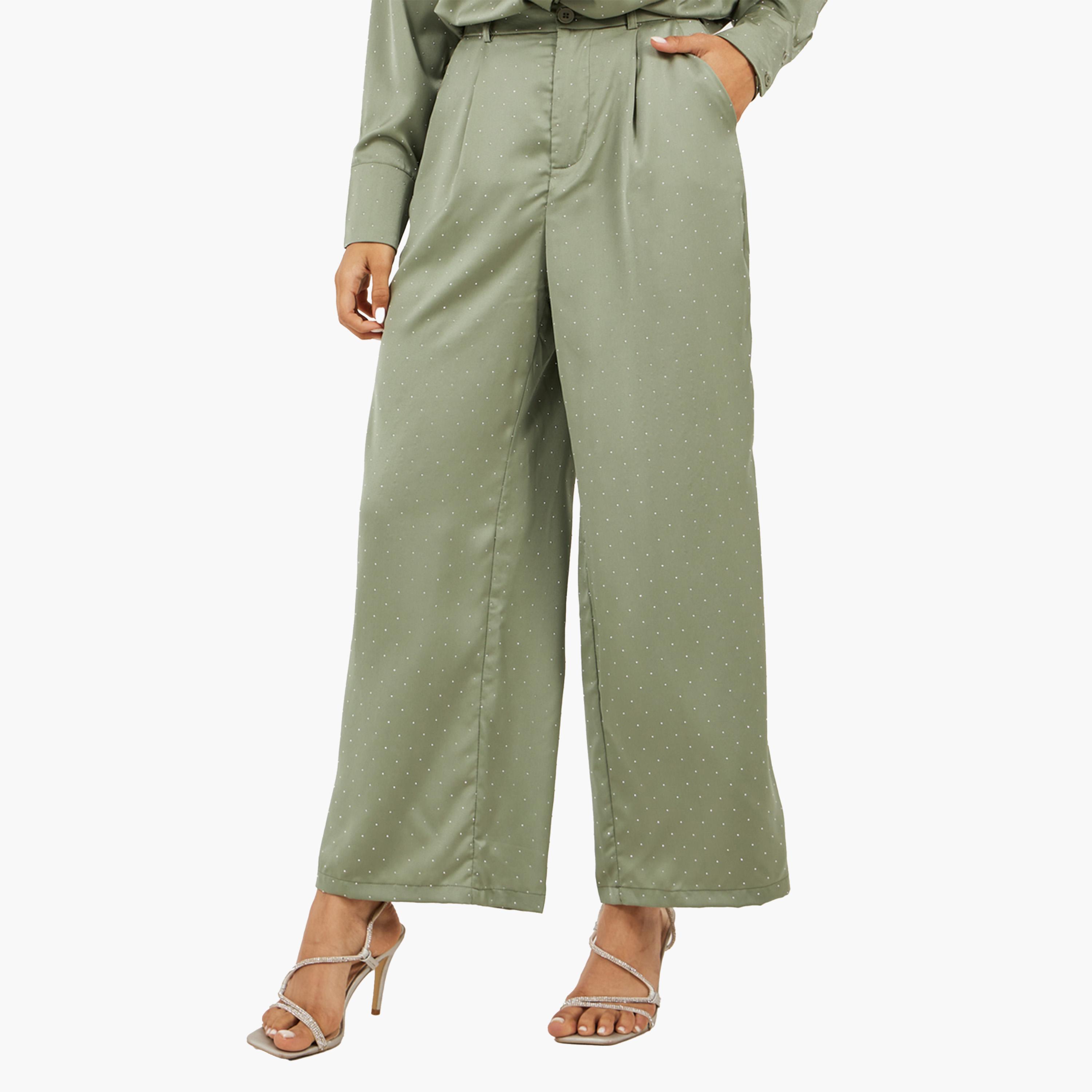 Styli Oversized Embellished Shirt and Wide Leg Pants Co-Ords-women-clothing-coordsets-image-6