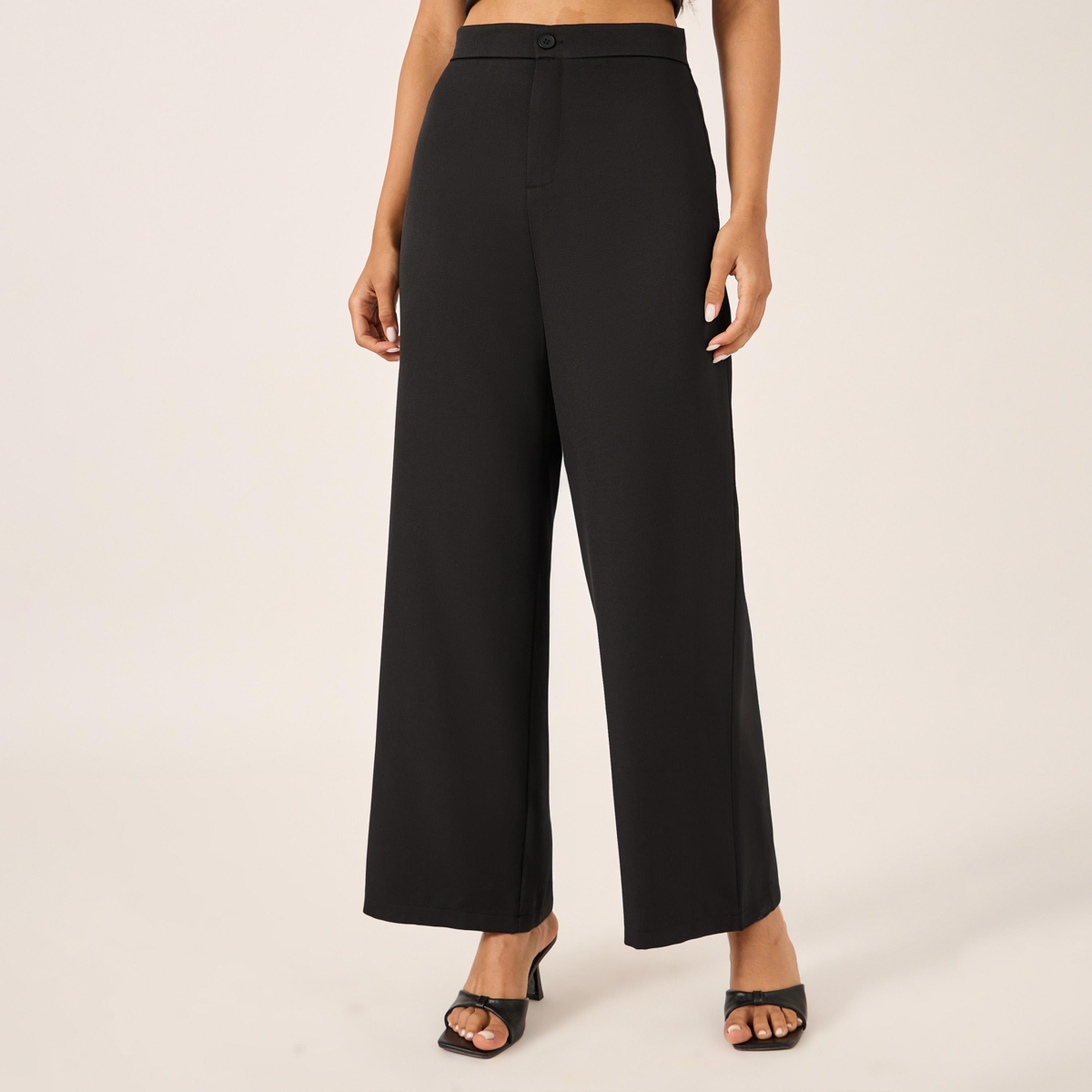 Styli Embellished Textured Waistcoat and Wide Leg Pants Co-Ords-women-clothing-coordsets-image-3