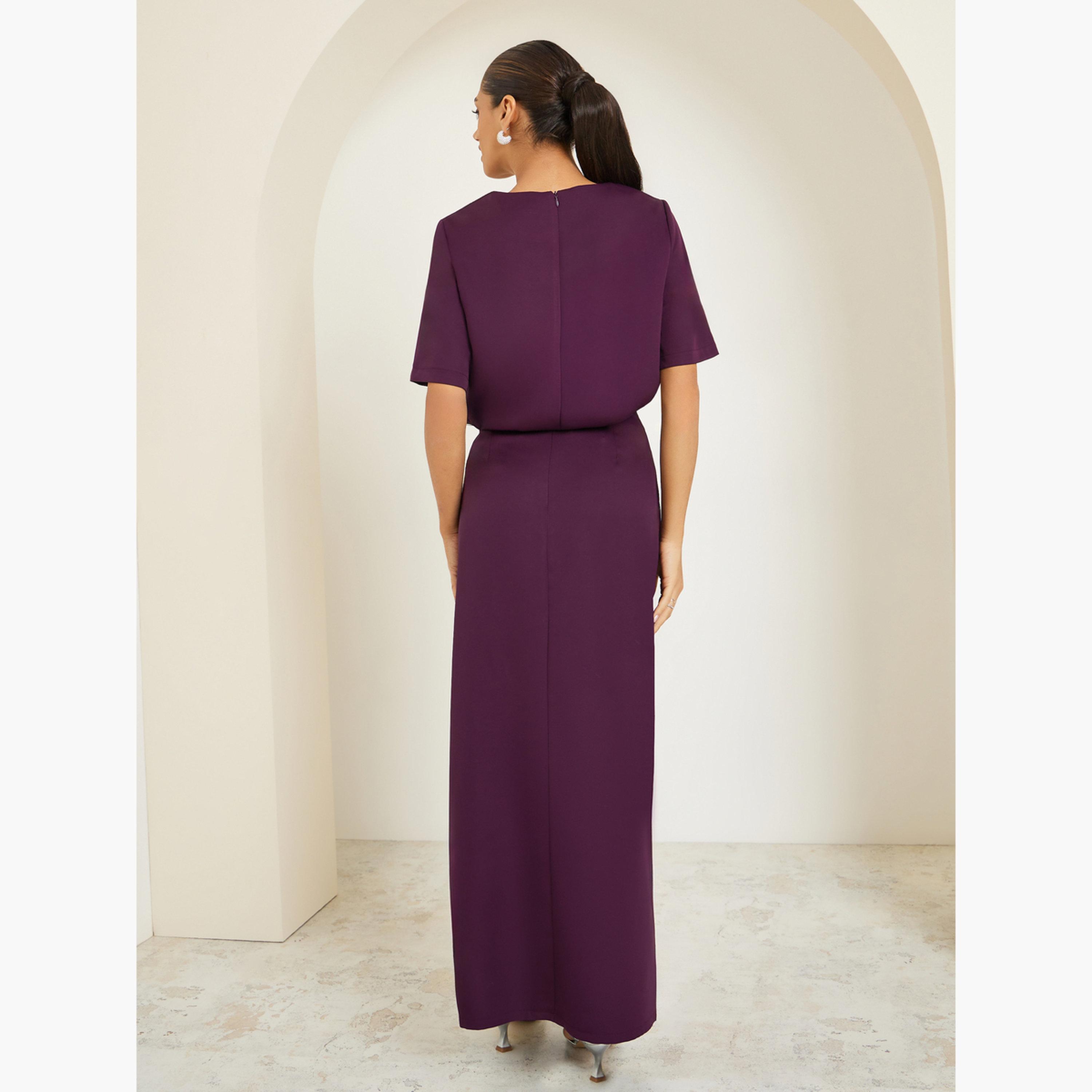 طقم منسق من تنورة وبلوزة منمقة-women-clothing-coordsets-image-6