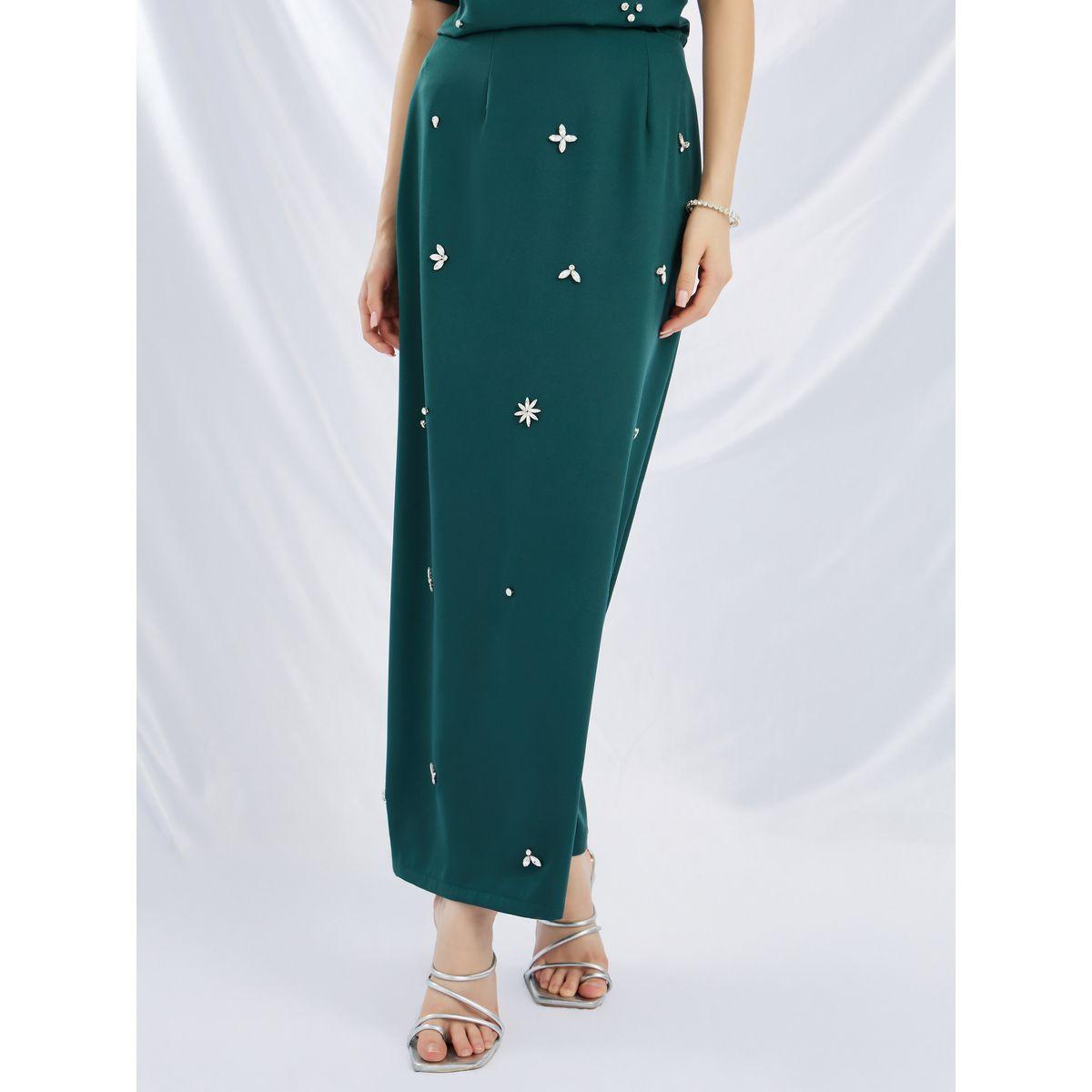 طقم منسق من تنورة وبلوزة بأكمام قصيرة-women-clothing-coordsets-image-4